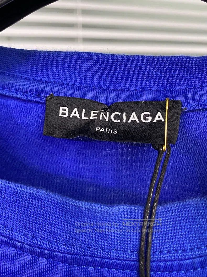 Balenciaga Balenciaga Short-sleeve T-shirt Coke wave print logo blue Size US M / EU 48-50 / 2 - 6 Thumbnail