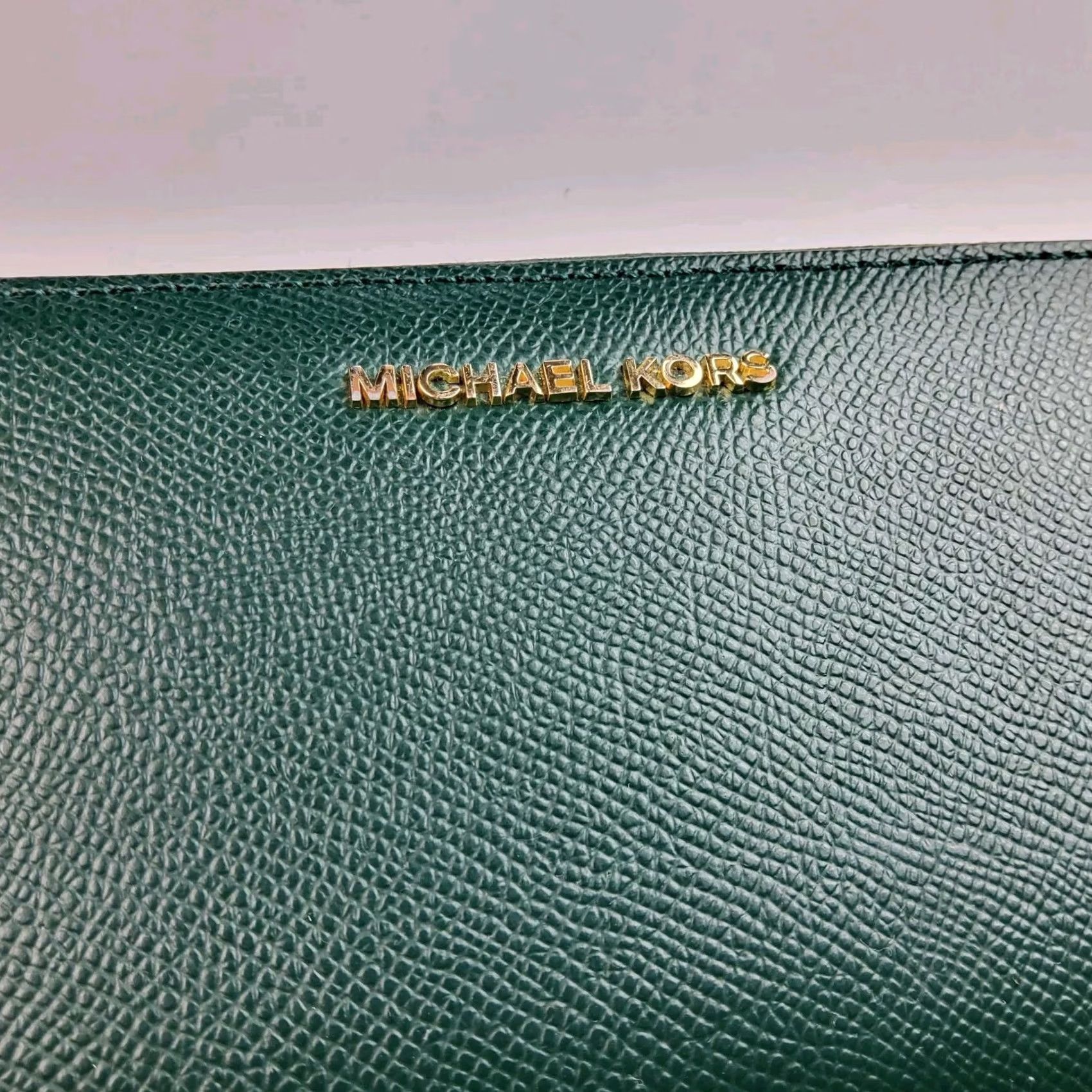 Michael Kors Michael Kors Womens Green Leather Zip Around Wallet Size ONE SIZE - 2 Thumbnail