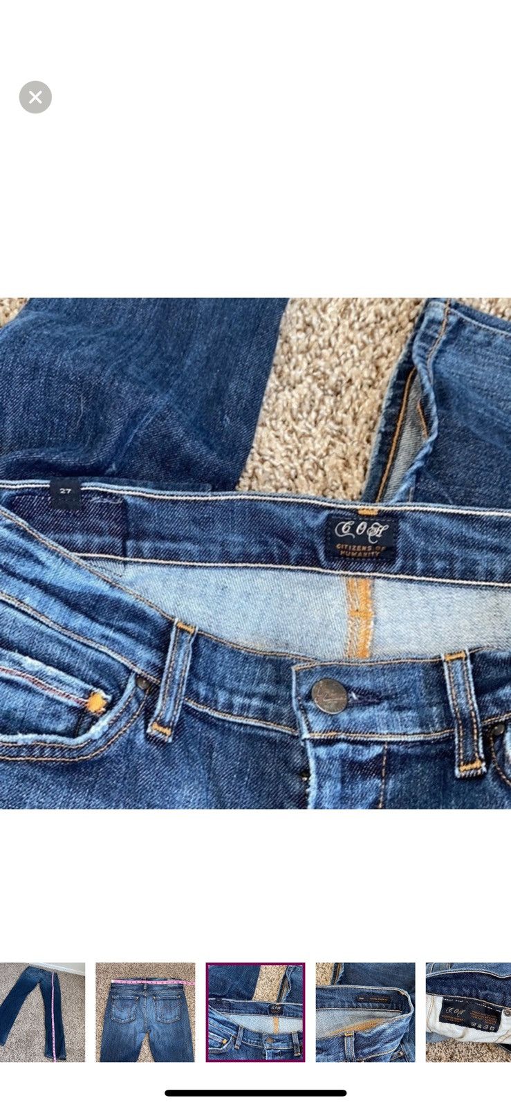 Citizens Of Humanity Citizens of humanity Ava low rise straight jeans size 27 Size 27" / US 4 / IT 40 - 7 Thumbnail
