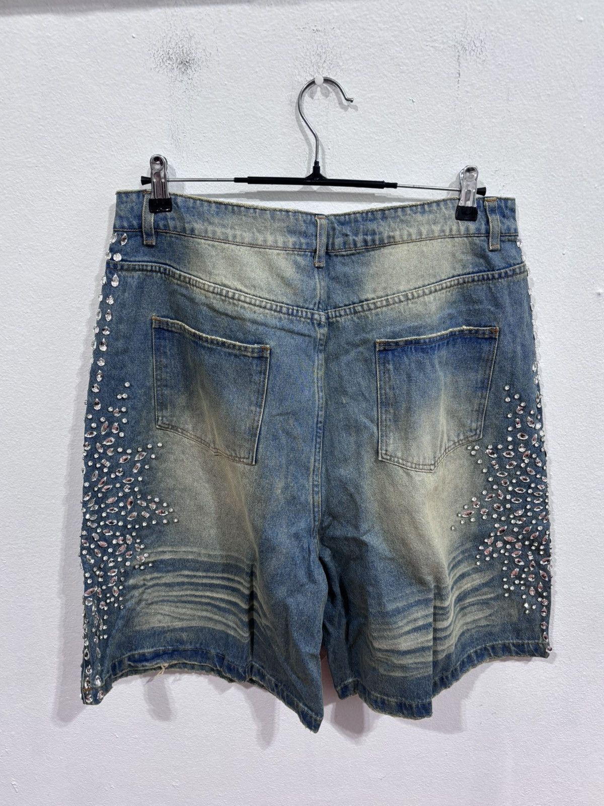 Vale Vale Forever Sirens Crystal Jean Shorts Blue Size US 32 / EU 48 - 7 Thumbnail