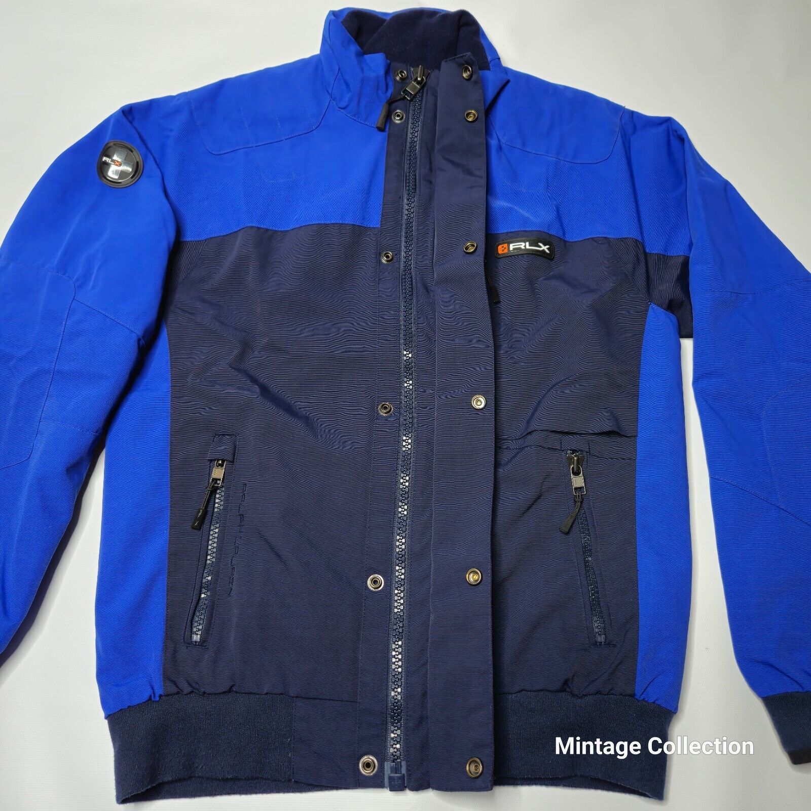 Ralph Lauren Ralph Lauren RLX Blue Motorcycle McKinley Bomber Jacket M Size US M / EU 48-50 / 2 - 8 Thumbnail