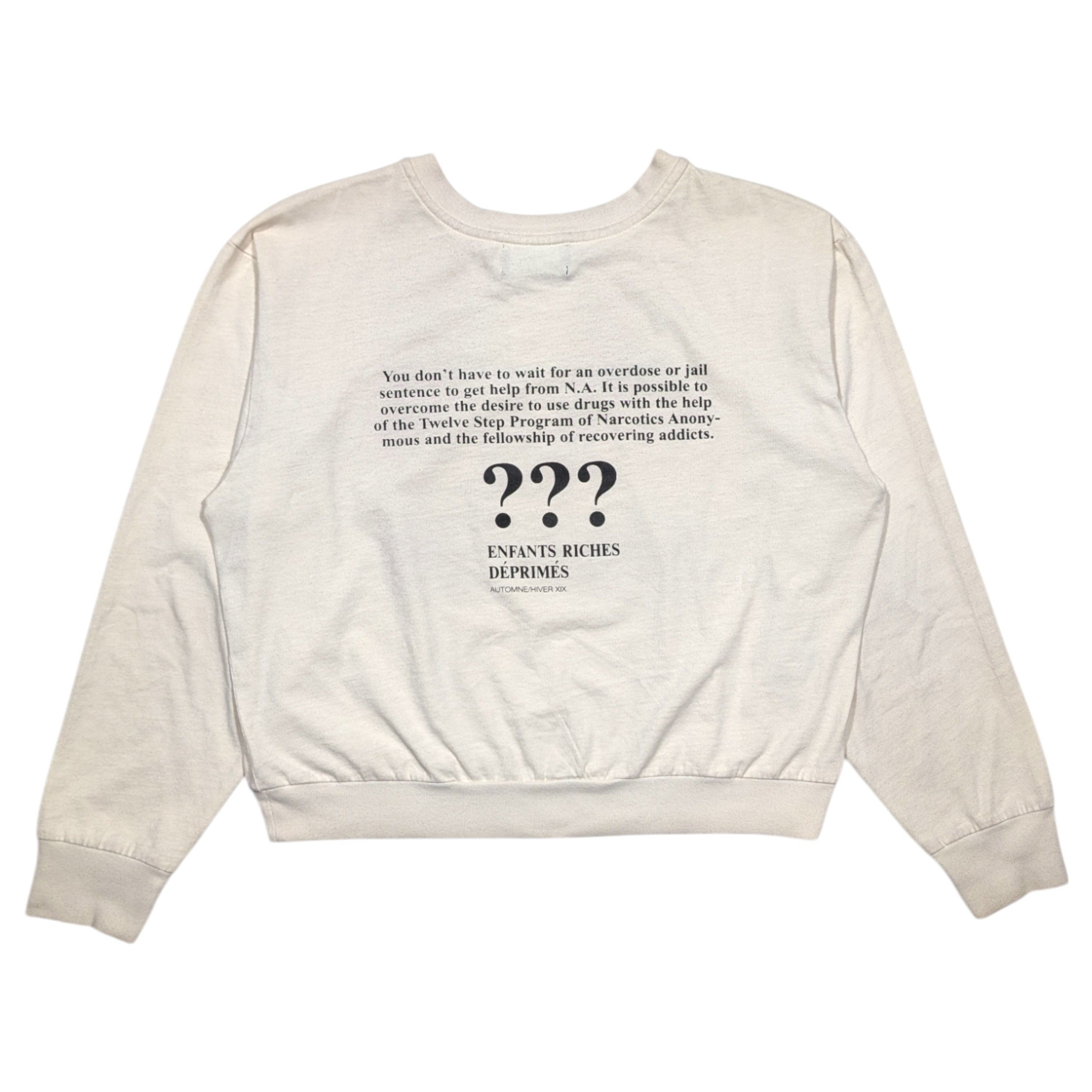 Enfants Riches Deprimes NA Drug Problem Crewneck LS T-Shirt Crewneck Sweater Size US S / EU 44-46 / 1 - 2 Thumbnail