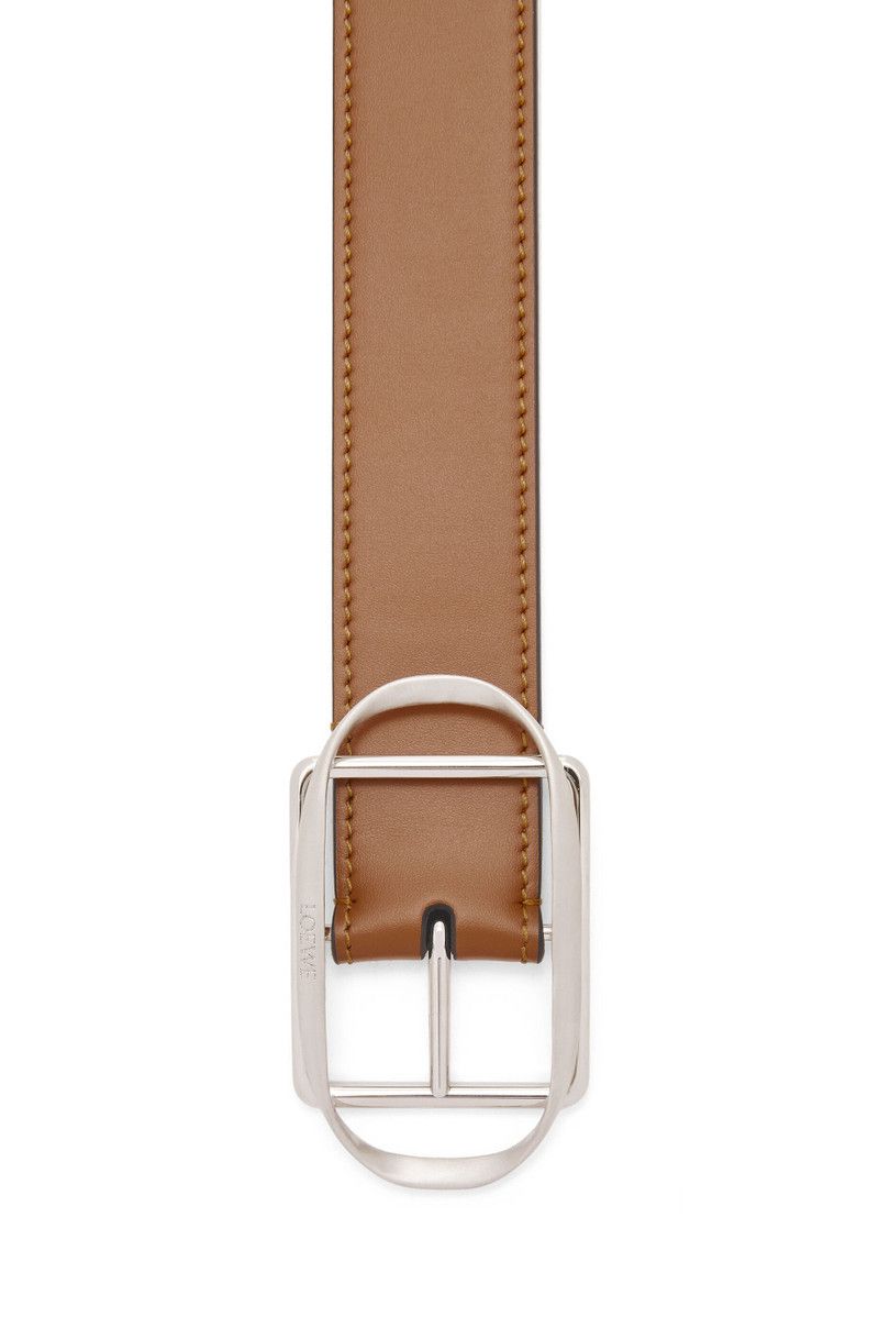 Loewe o1in1g0426 Size: 3.5 CM / Curved Buckle Belt in Tan Size ONE SIZE - 2 Thumbnail