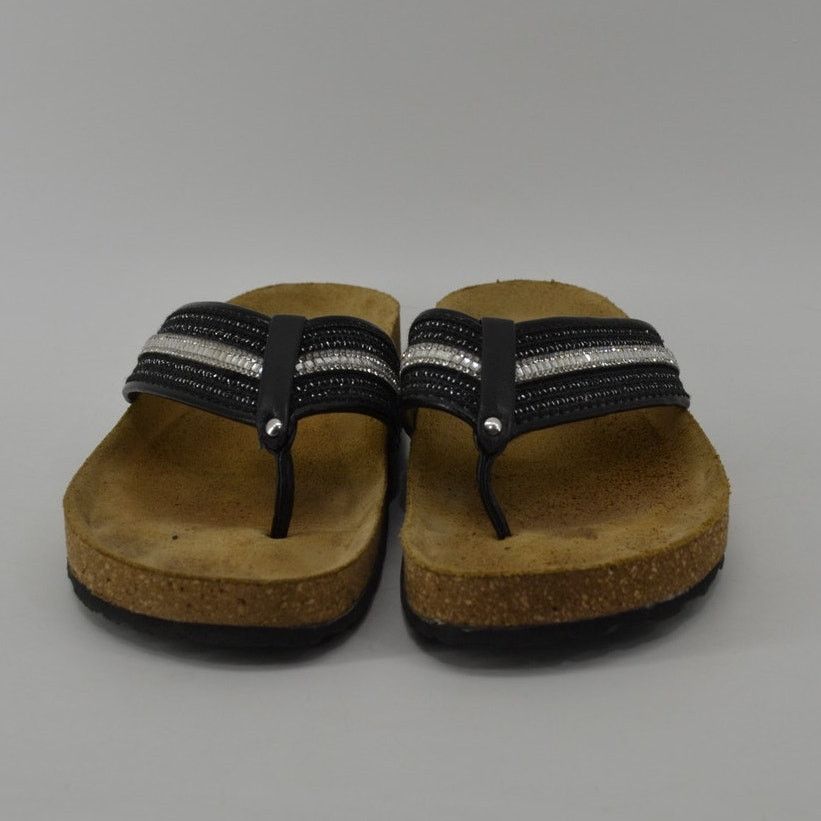 Other Italian Shoemaker Nessa Women Sz 9 Sandals Thong Rhinestones Size US 9 / IT 39 - 5 Thumbnail