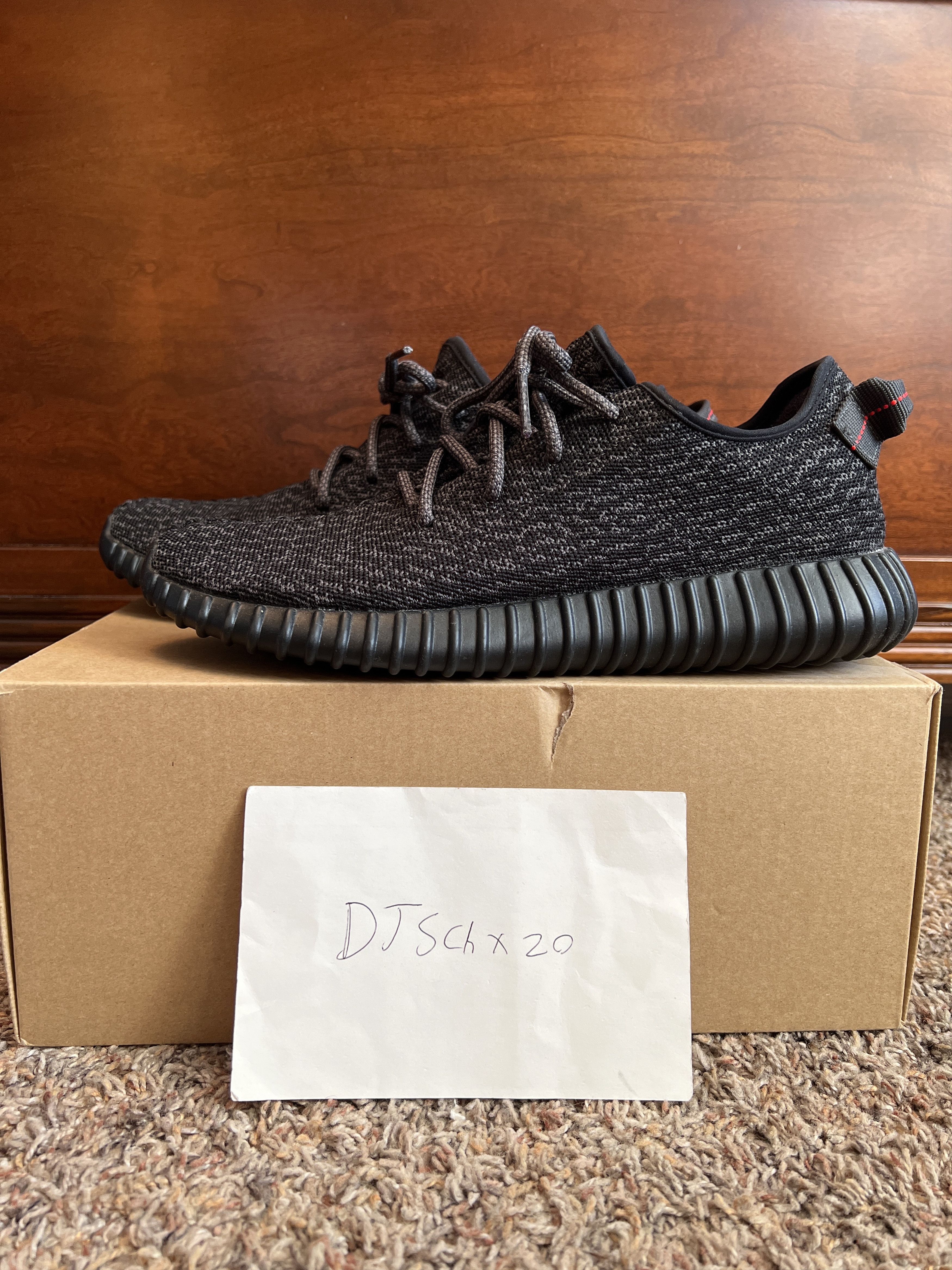 Adidas × Yeezy Yeezy Boost 350 v1 "Pirate Black" (2016) (Second Release) Size US 10 / EU 43 - 1 Thumbnail