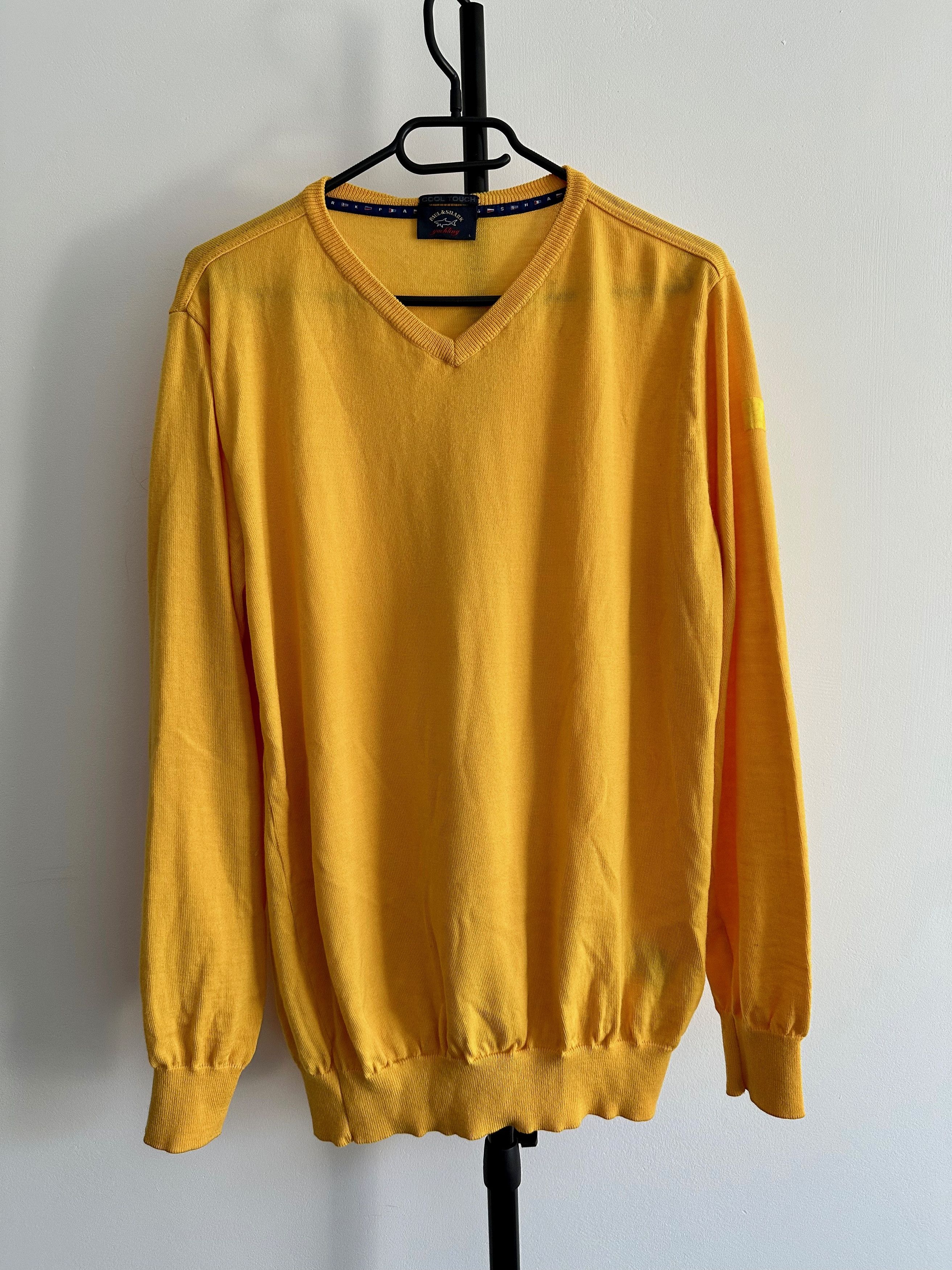 Paul & Shark Paul&Shark Cool Touch v neck 100% Wool Sweater Jumper Size US M / EU 48-50 / 2 - 1 Thumbnail