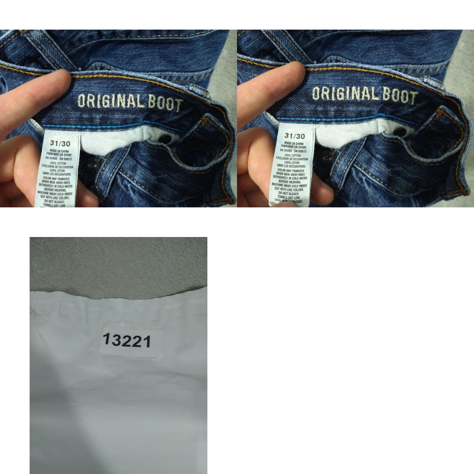 American Eagle Outfitters American Eagle Jeans Men 31x30 Blue Denim Bootcut Low Rise Dark Wash Size US 31 - 8 Thumbnail