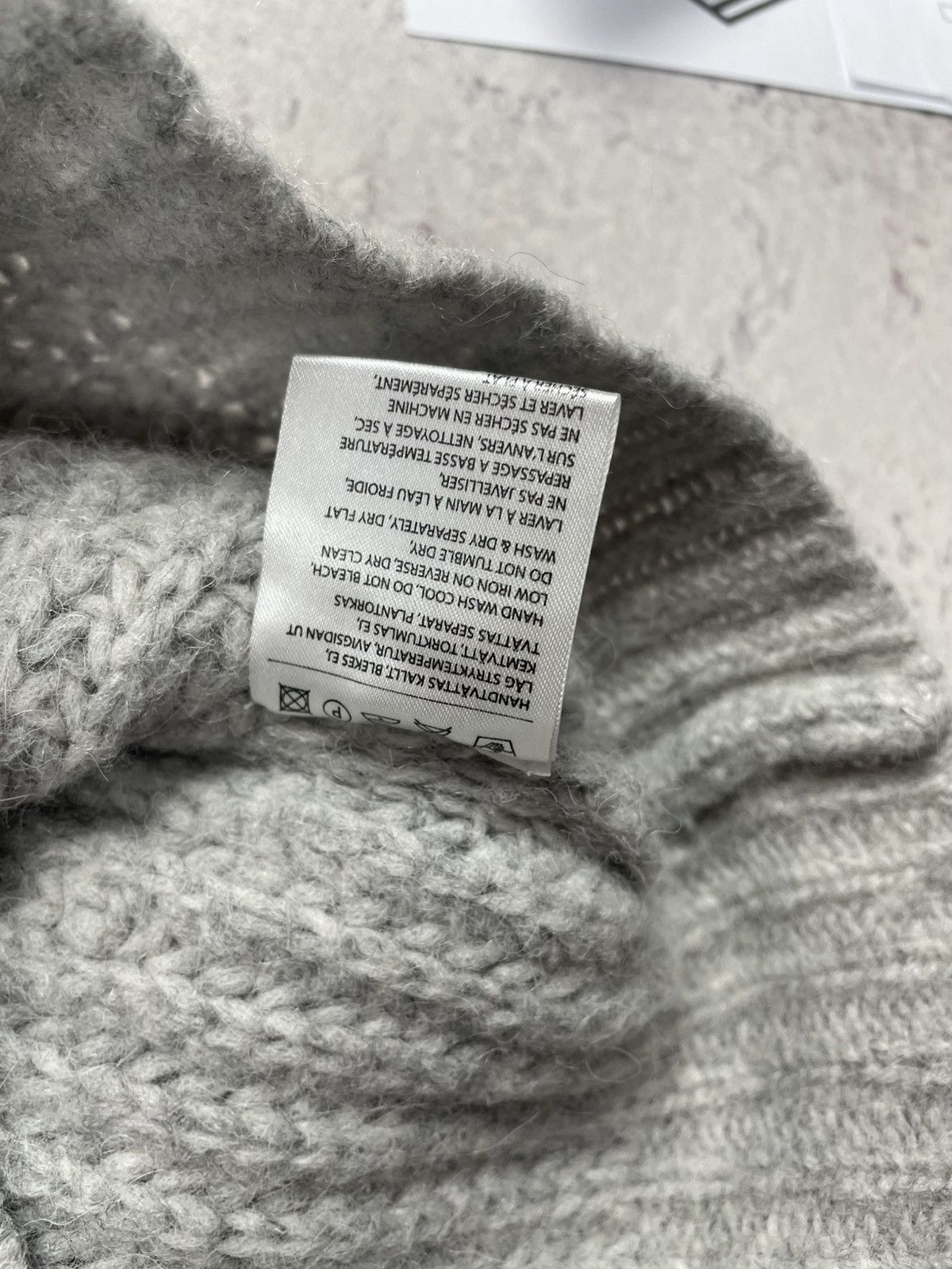 Acne Studios Acne Studios XS Grey Alpaca Wool Chunky Sweater Women’s EGV Size XS / US 0-2 / IT 36-38 - 6 Thumbnail