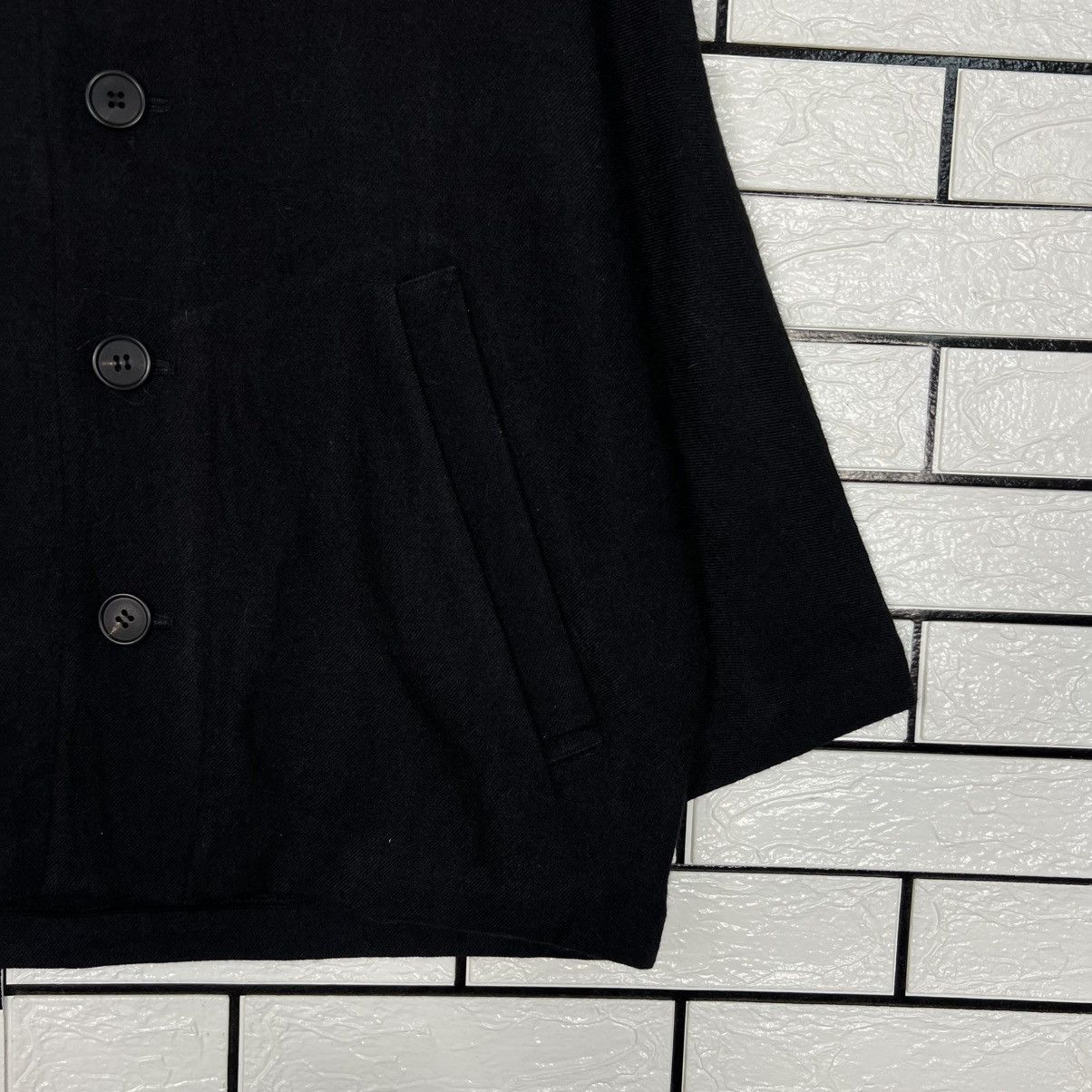 Japanese Brand FACTORY Made in Japan Stand Collar Wool Jacket #4117-C187 Size US S / EU 44-46 / 1 - 6 Thumbnail