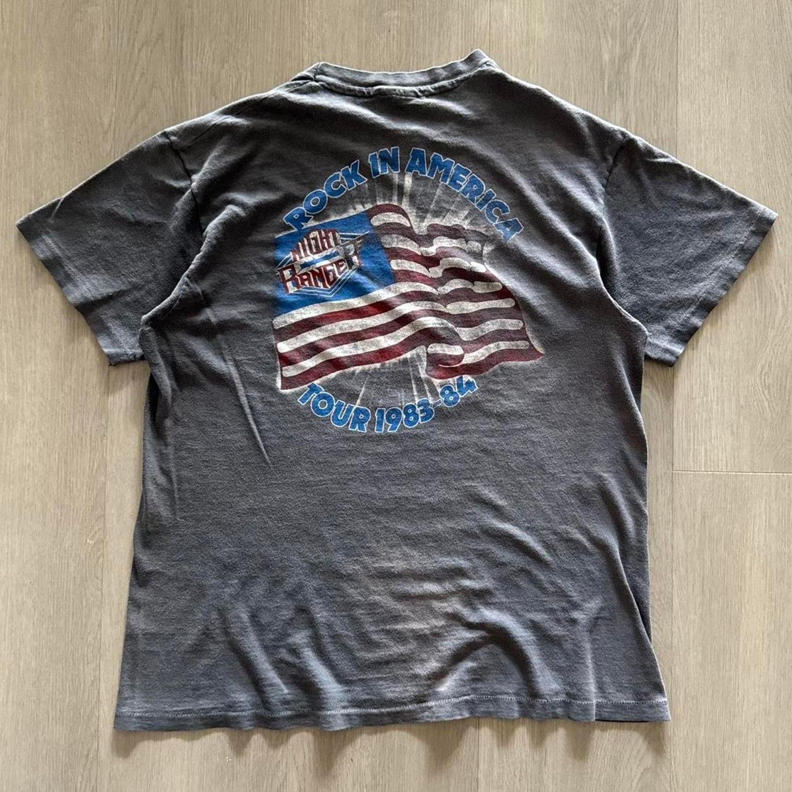 Hanes Vintage 80s Night Ranger Midnight Mad T-shirt Size Large Size US L / EU 52-54 / 3 - 5 Thumbnail