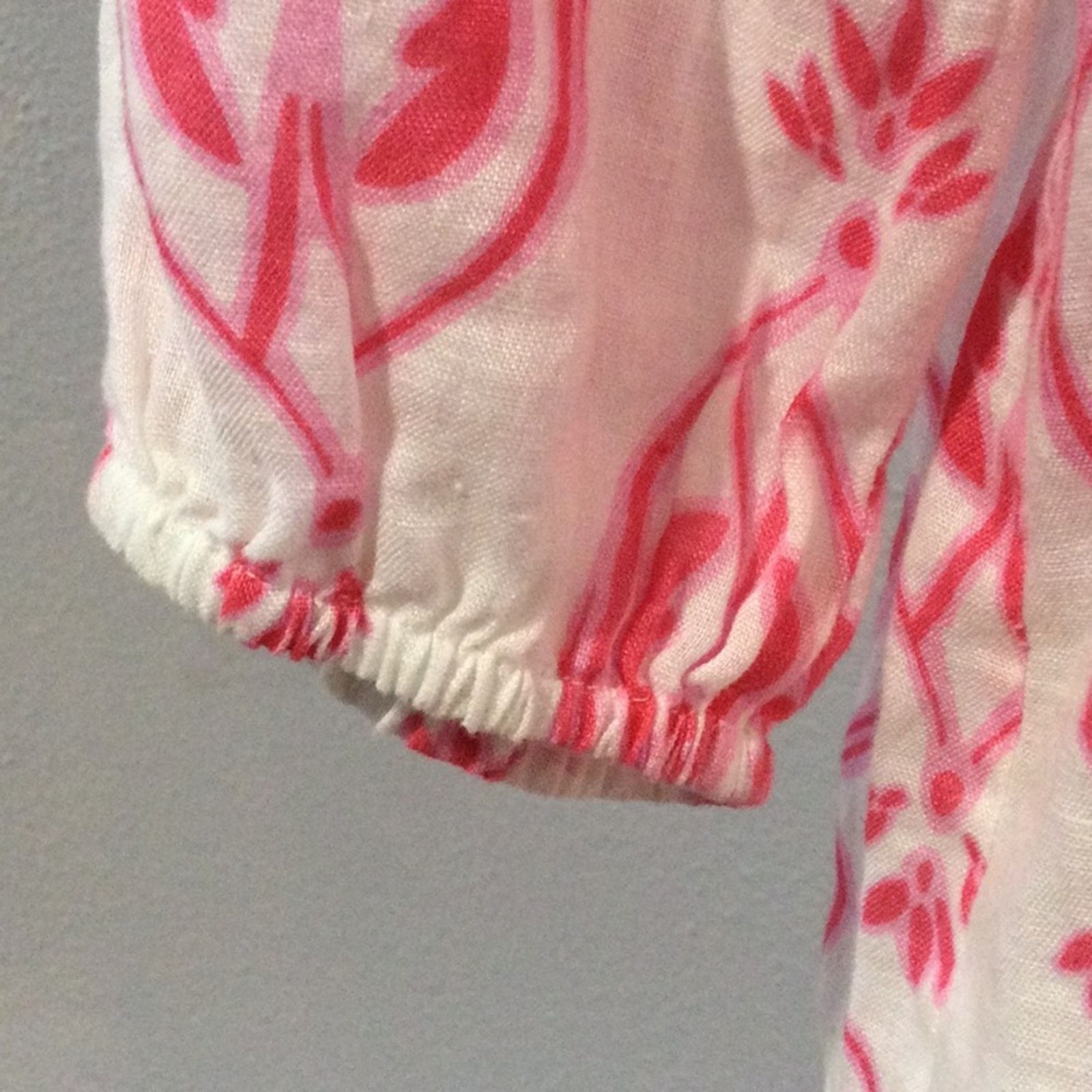 Other Crown & Ivy Petite White & Pink Semi Sheer Pullover Top PM Size M / US 6-8 / IT 42-44 - 4 Thumbnail