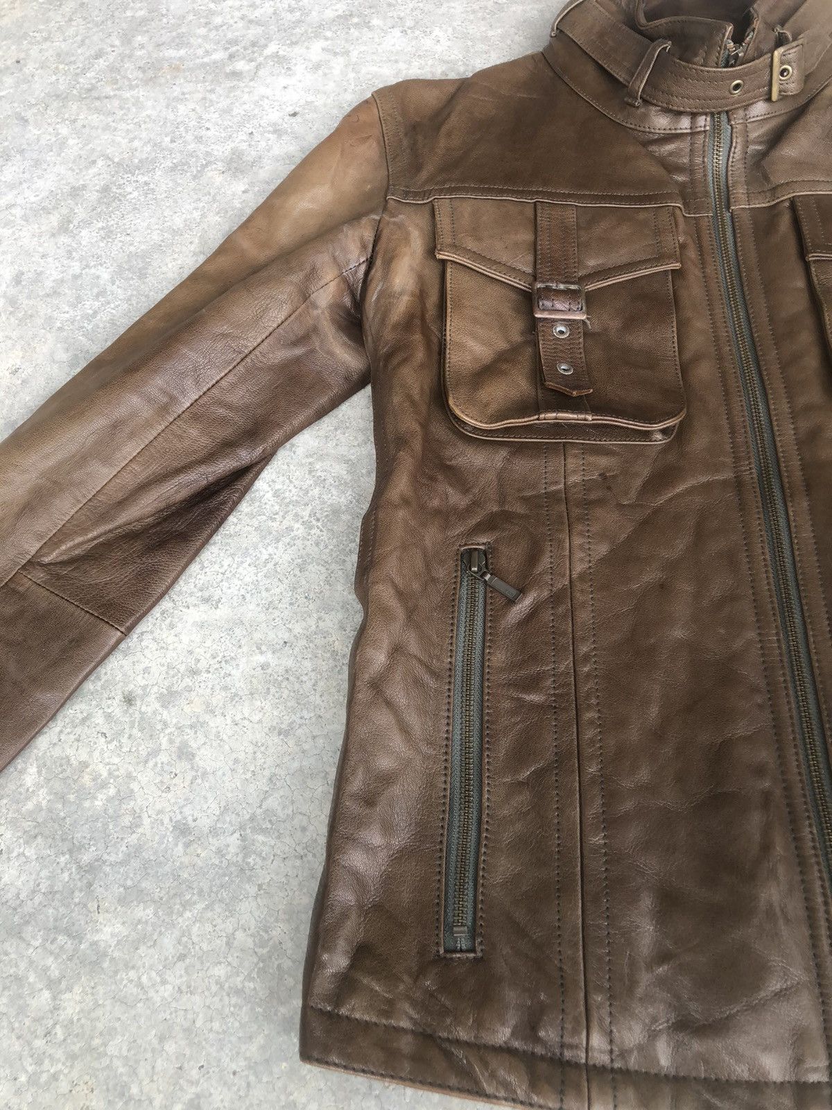 Tornado Mart Tornado Mart Leather Jacket Multipocket Bondage Size US L / EU 52-54 / 3 - 5 Thumbnail
