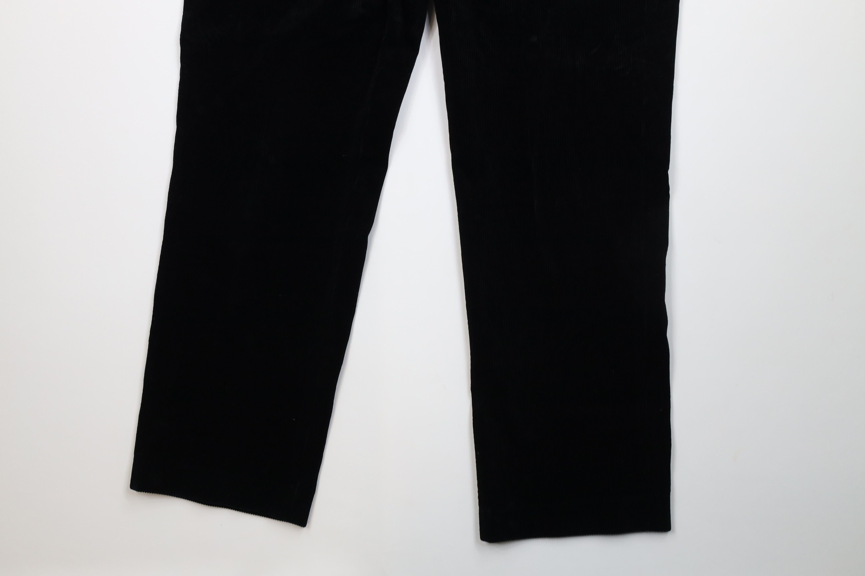 Ralph Lauren Vintage 90s Ralph Lauren Heavy Wide Leg Corduroy Pants Black Size US 36 / EU 52 - 4 Thumbnail