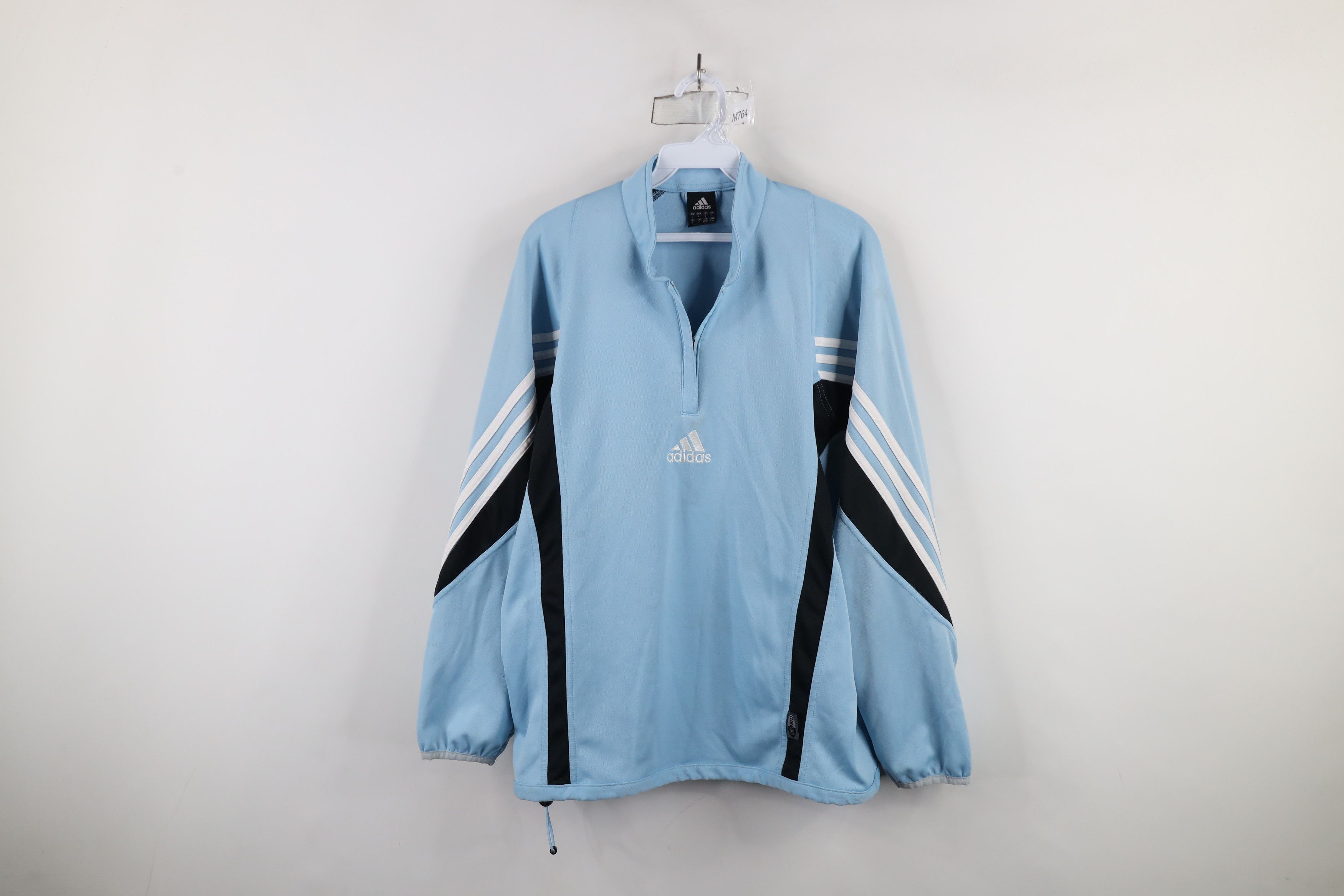 Adidas × Vintage Vintage 90s Y2K Adidas Out Center Logo Pullover Jacket Size US L / EU 52-54 / 3 - 1 Thumbnail