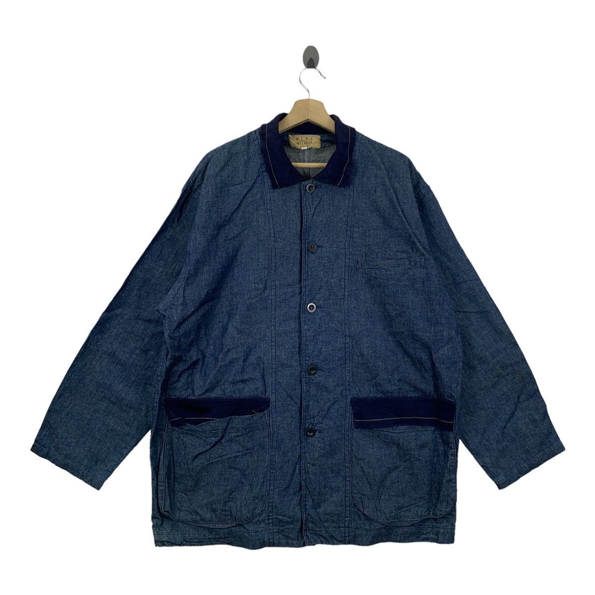image of Men’S By Melrose Designer Fully Button in Navy, Men's (Size Medium)