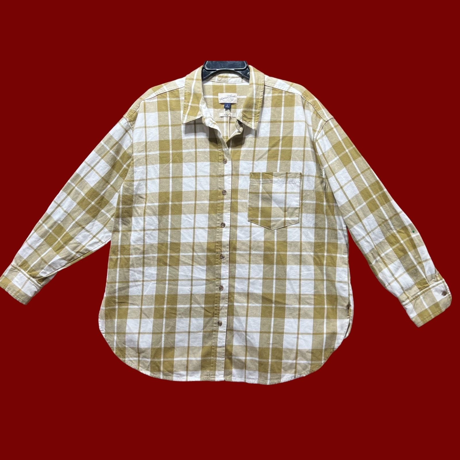 Other Universal Thread - Women's Long Sleeve Flannel Button - Down Size XL / US 12-14 / IT 48-50 - 3 Thumbnail