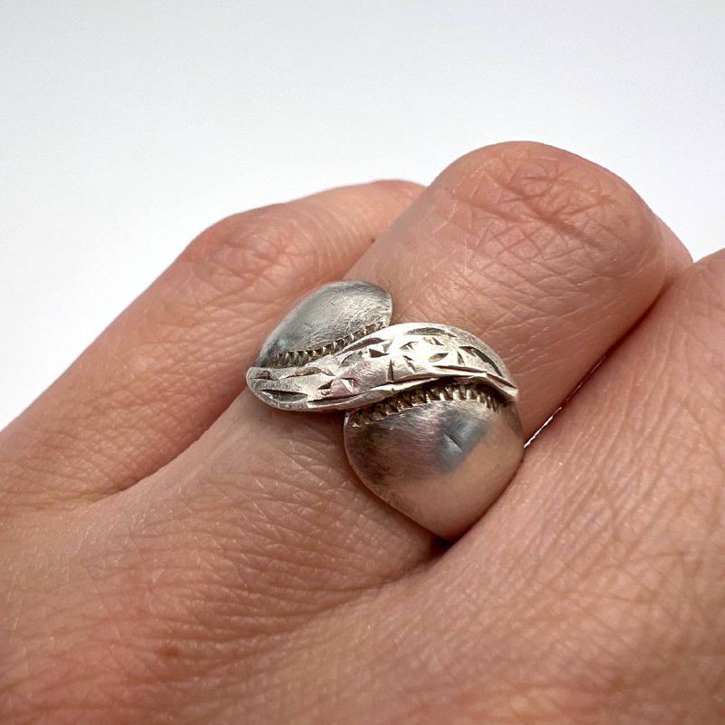 Vintage Vintage Soviet Sterling Silver 925 Ring Size 5.5 Size ONE SIZE - 1 Thumbnail