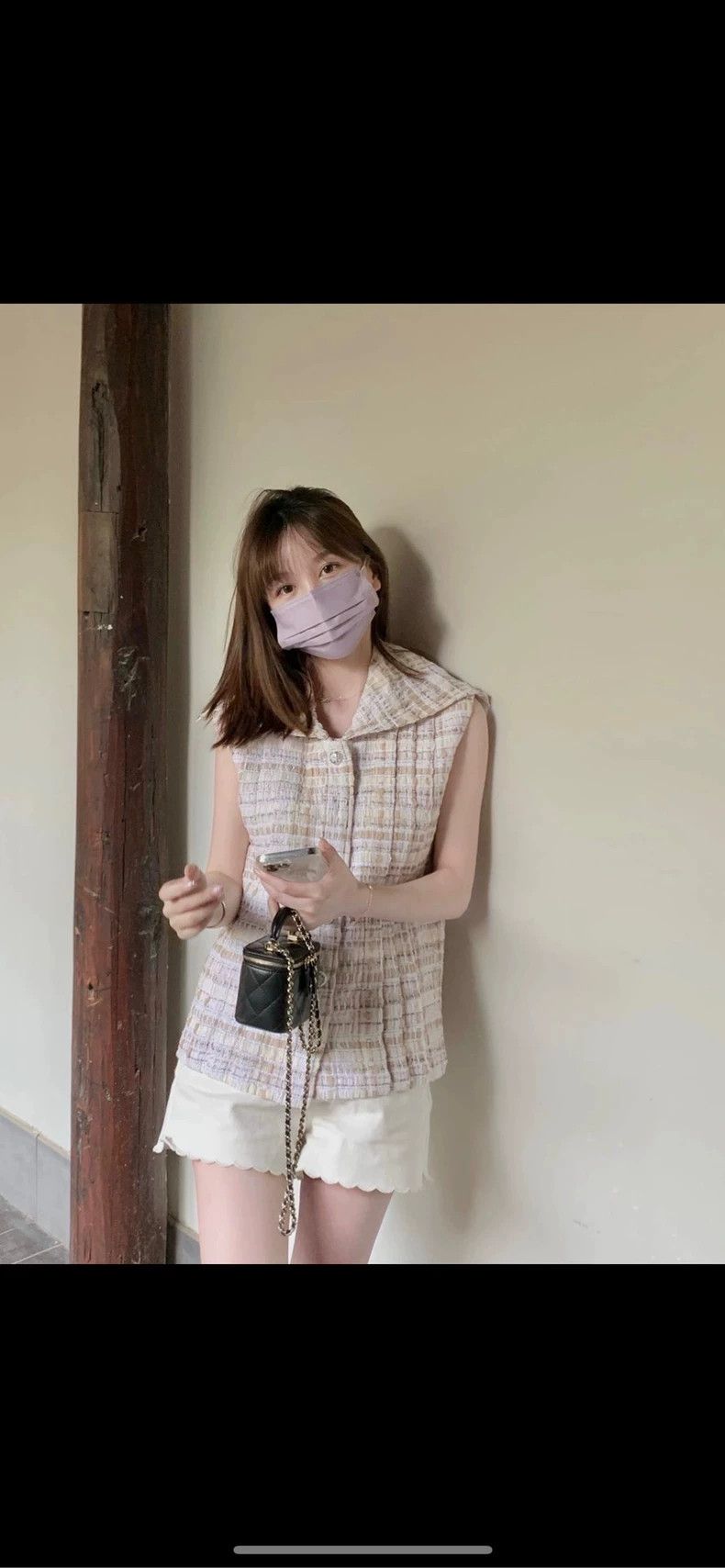 Chanel Chanel Light beige braided tweed heavy industry vest 2504-N Size XS / US 0-2 / IT 36-38 - 8 Thumbnail