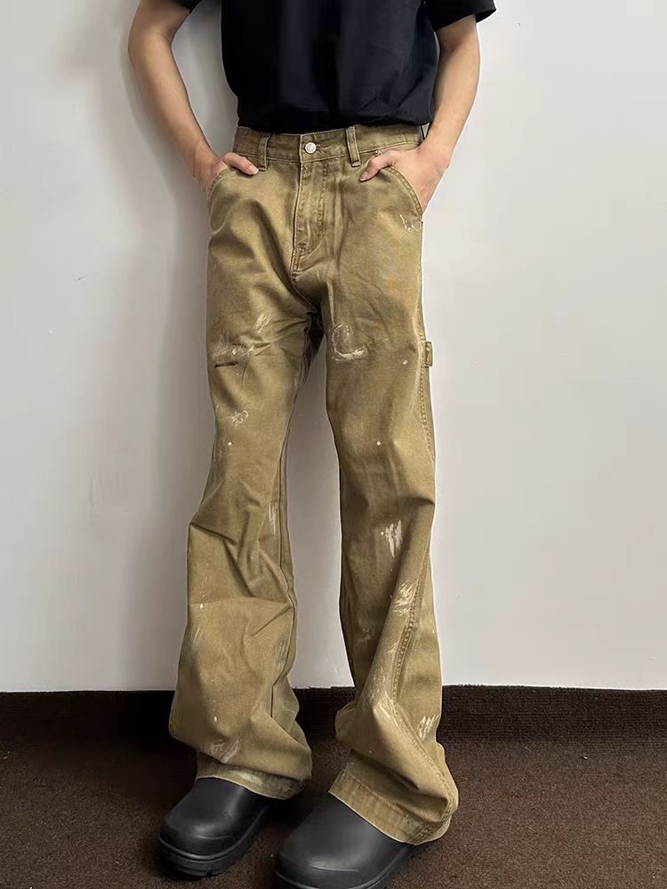 Japanese Brand × Jean High street vintage Y2K inked baggy work jeans Size US 30 / EU 46 - 1 Thumbnail