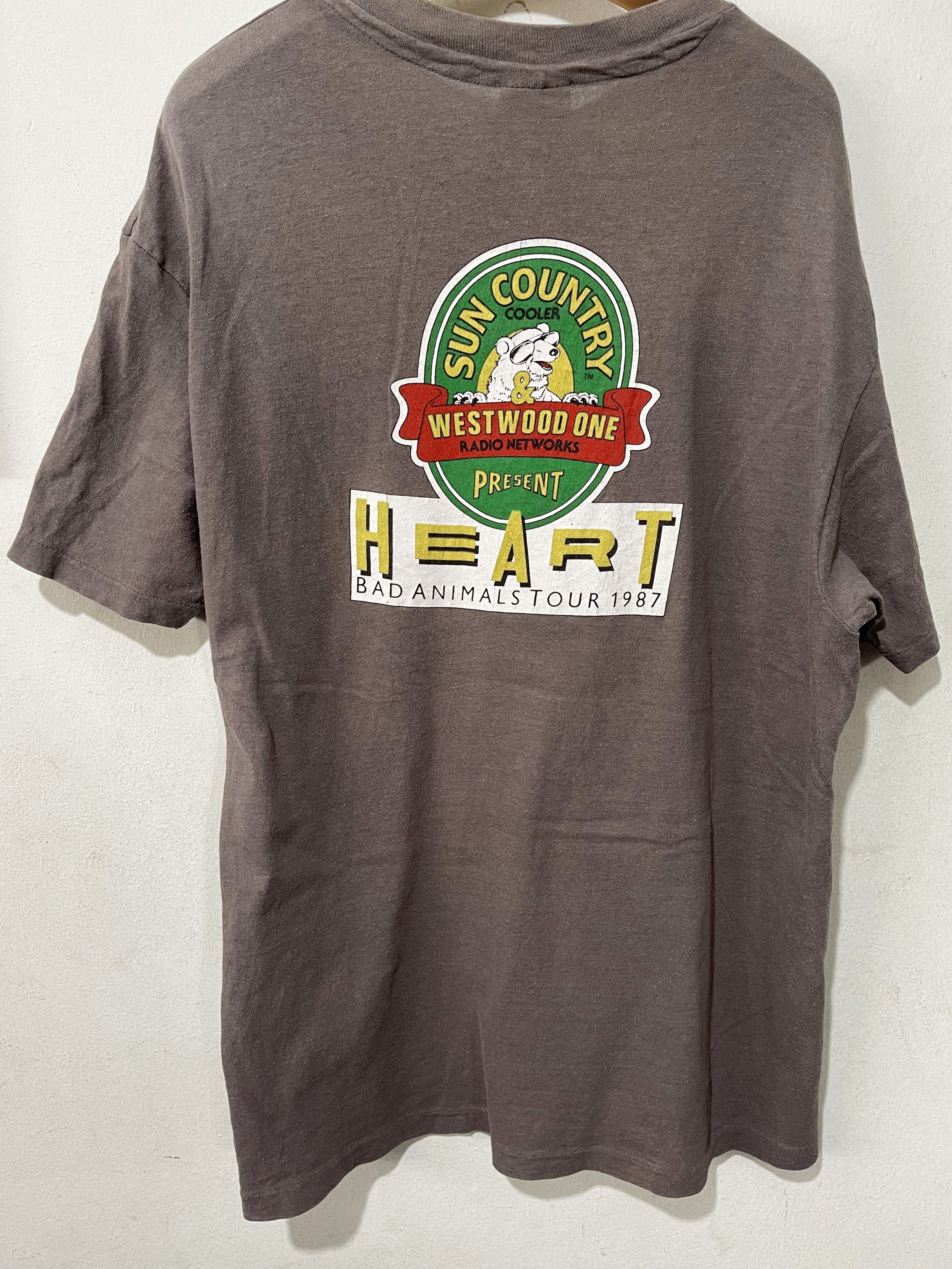 Band Tees × Vintage Vintage 80s Heart Shirt / 1987 Bad Animals Tour Size US L / EU 52-54 / 3 - 3 Thumbnail