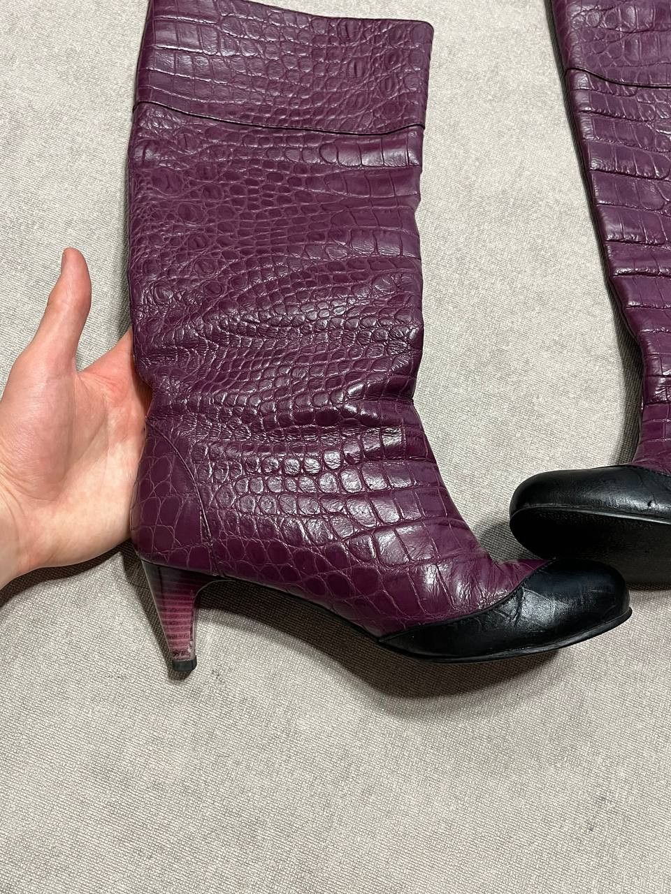 Roberto Cavalli Rare Roberto Cavalli Vintage Women`s Leather Heels Boots 37 Size US 7 / IT 37 - 11 Thumbnail