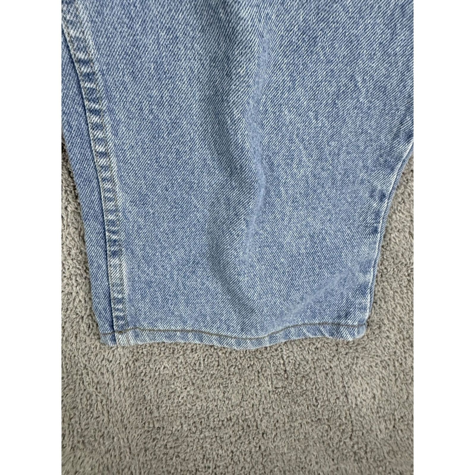 Wrangler Wrangler Jeans Mens 36x32 Light Blue Regular Denim Straight Leg Premium Denim/Jeans Regular 36 Blue Mens Size US 36 / EU 52 - 7 Thumbnail