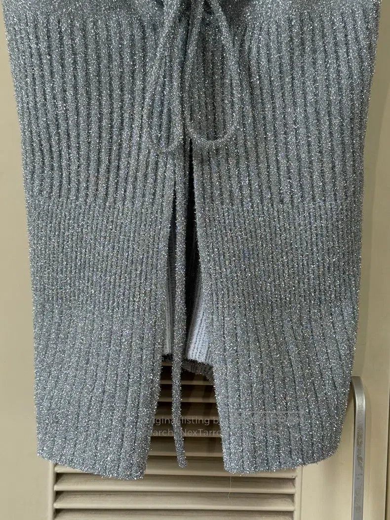 Chanel Chanel Silver shiny silk knitted suspender Size XS / US 0-2 / IT 36-38 - 5 Thumbnail
