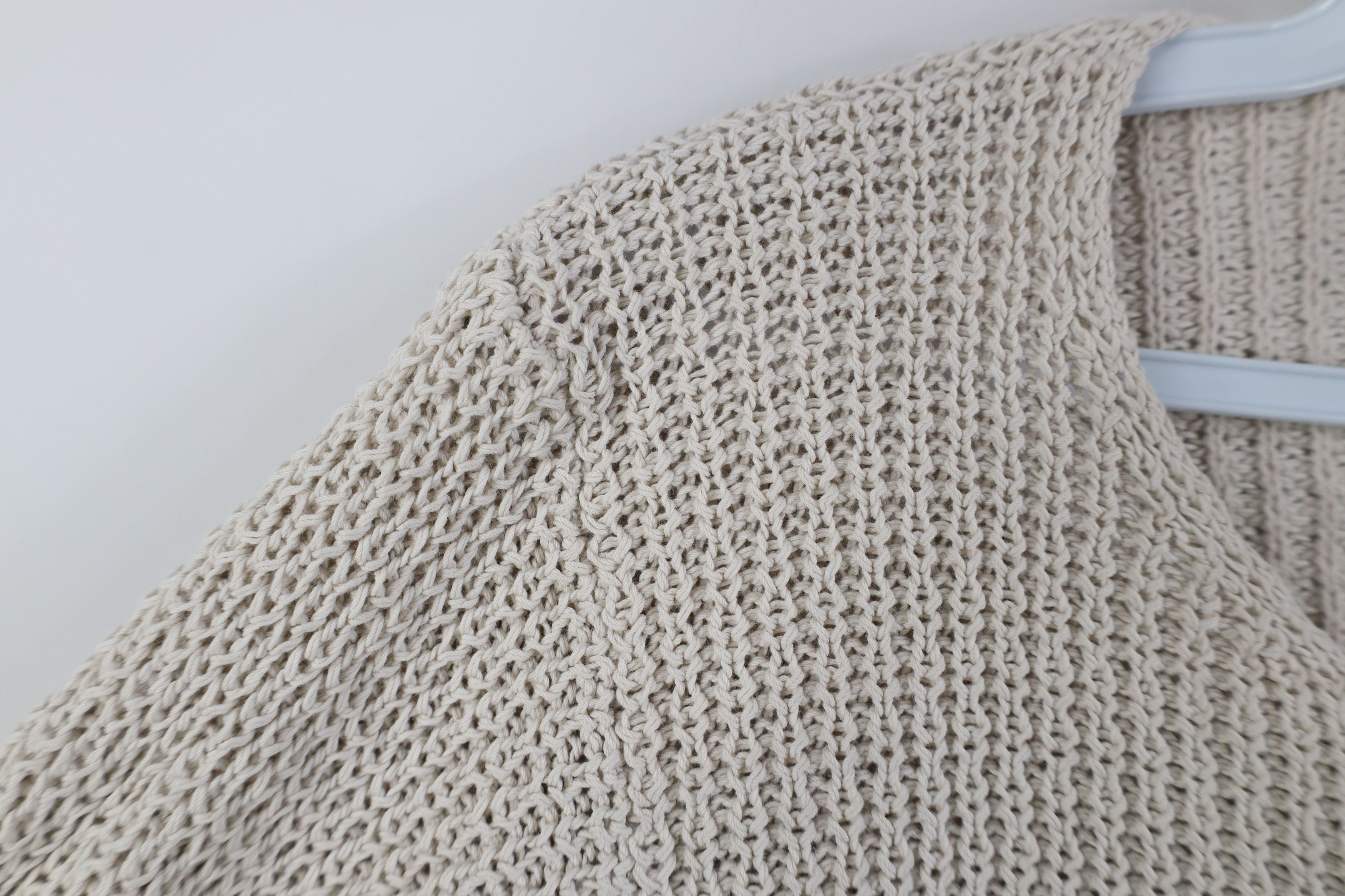 Gap Vintage 90s Y2K Gap Knit Crewneck Sweater Beige Cotton Size M / US 6-8 / IT 42-44 - 5 Thumbnail