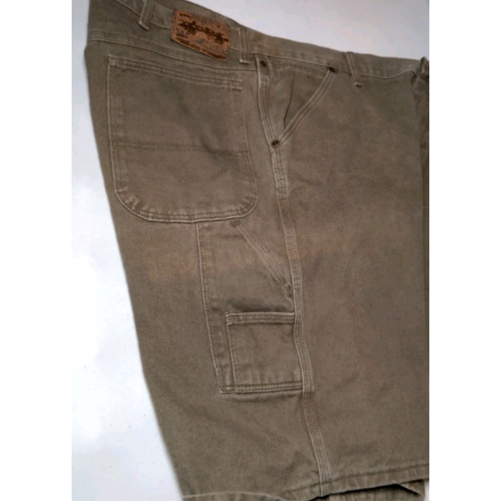 Wrangler VINTAGE Wrangler VF Jeanswear Carpenter Shorts Mens 40 Army Green Denim 5-Pocket Workwear Size US 40 / EU 56 - 4 Thumbnail