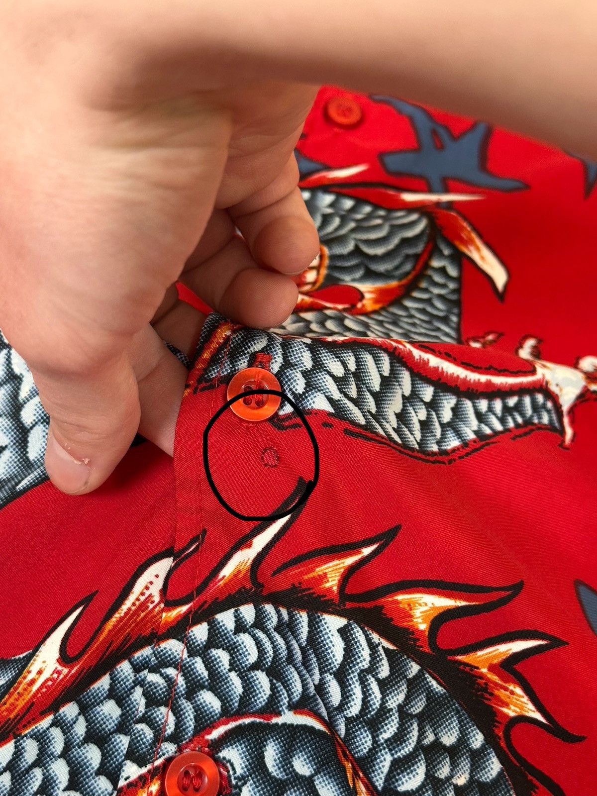 Affliction 🔥 Vintage 2000s Affliction Dragon Hawaiian Button Up Shirt Size US L / EU 52-54 / 3 - 6 Thumbnail