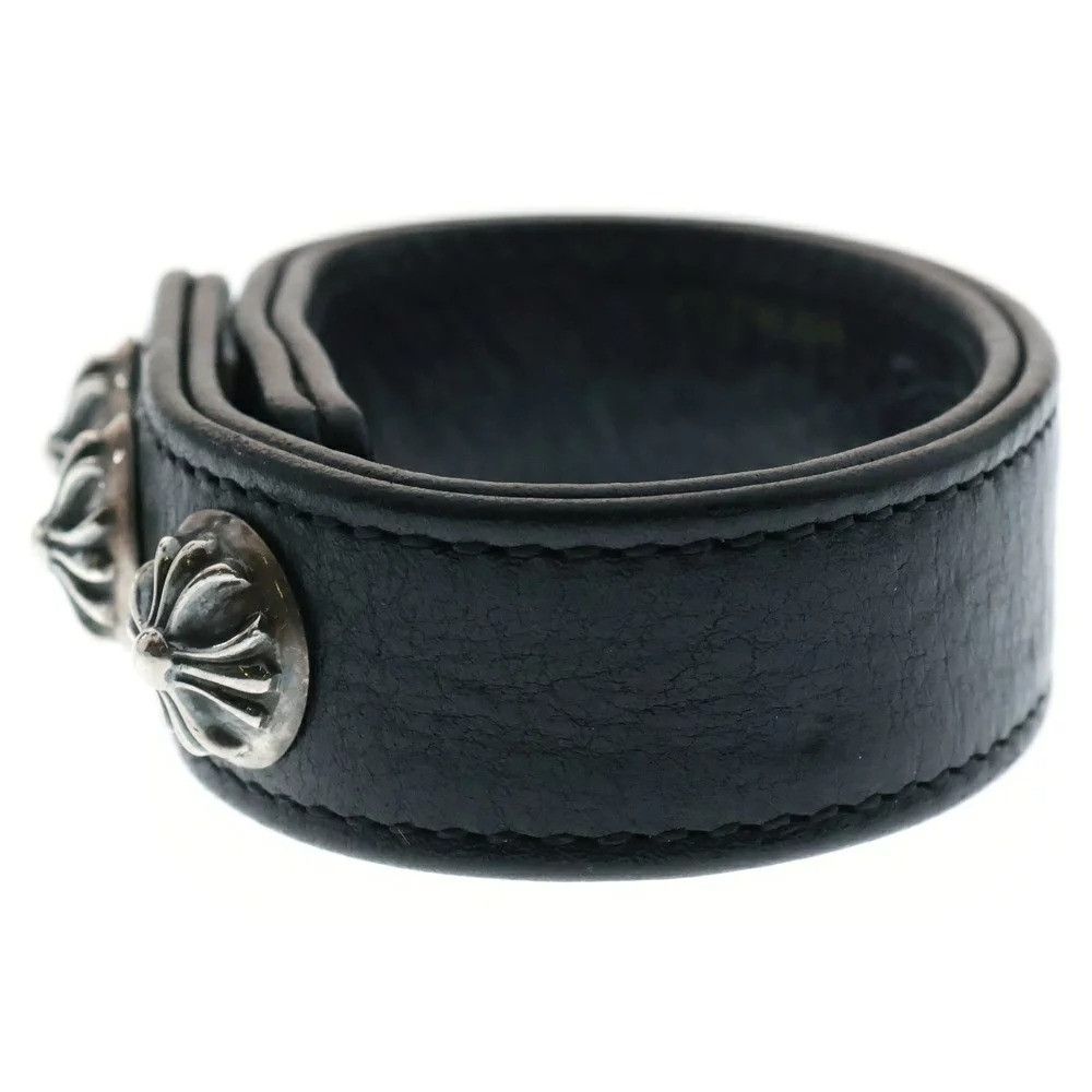 アクセサリー Chrome Hearts 3 Button 2 Snap Leather CHROME HEARTS 3 BUTTON 2 SNAP LEATHER BRACELET bangle