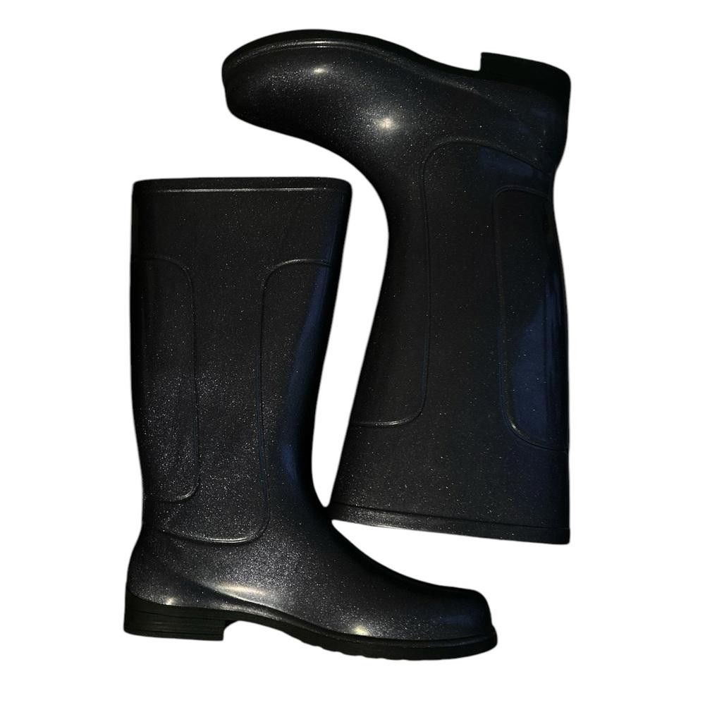 Designer Women's heavy duty Glitter Rain Boots - Size 6 Size US 8 / IT 38 - 1 Thumbnail
