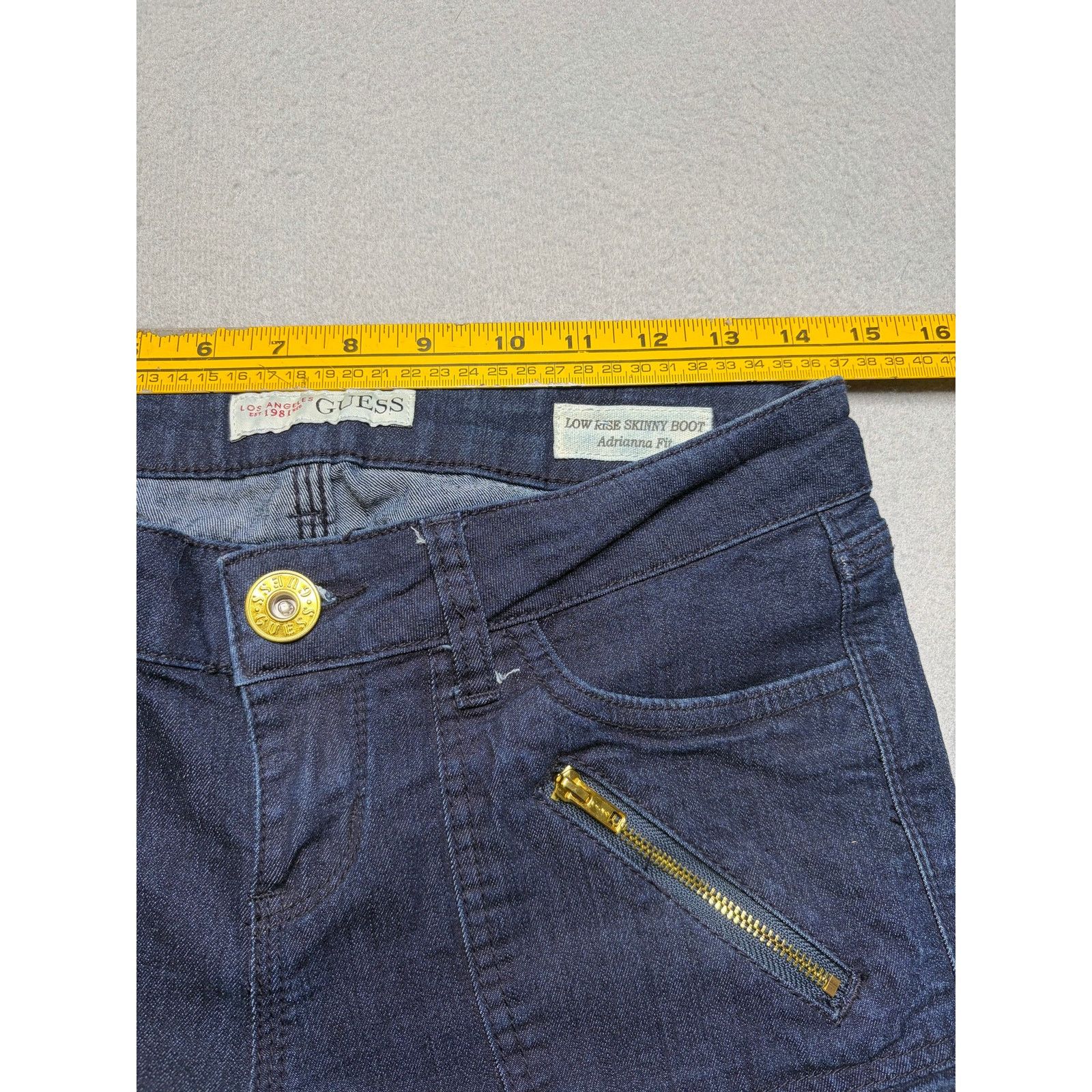 Guess Guess Adrianna Fit Low Rise Skinny Boot Jeans Women’s Dark Size 28" / US 6 / IT 42 - 5 Thumbnail
