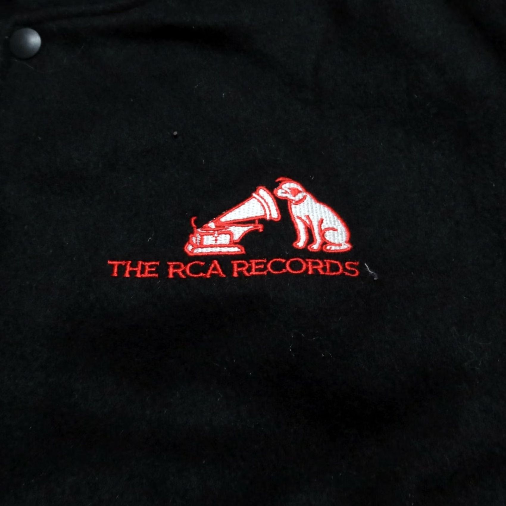 Vintage VINTAGE RCA Records Suede Leather Bomber Jacket Mens L Black Leather Bomber Jacket 24" Chest 24" Length 20" Shoulders 26" Sleeve Size US L / EU 52-54 / 3 - 2 Thumbnail