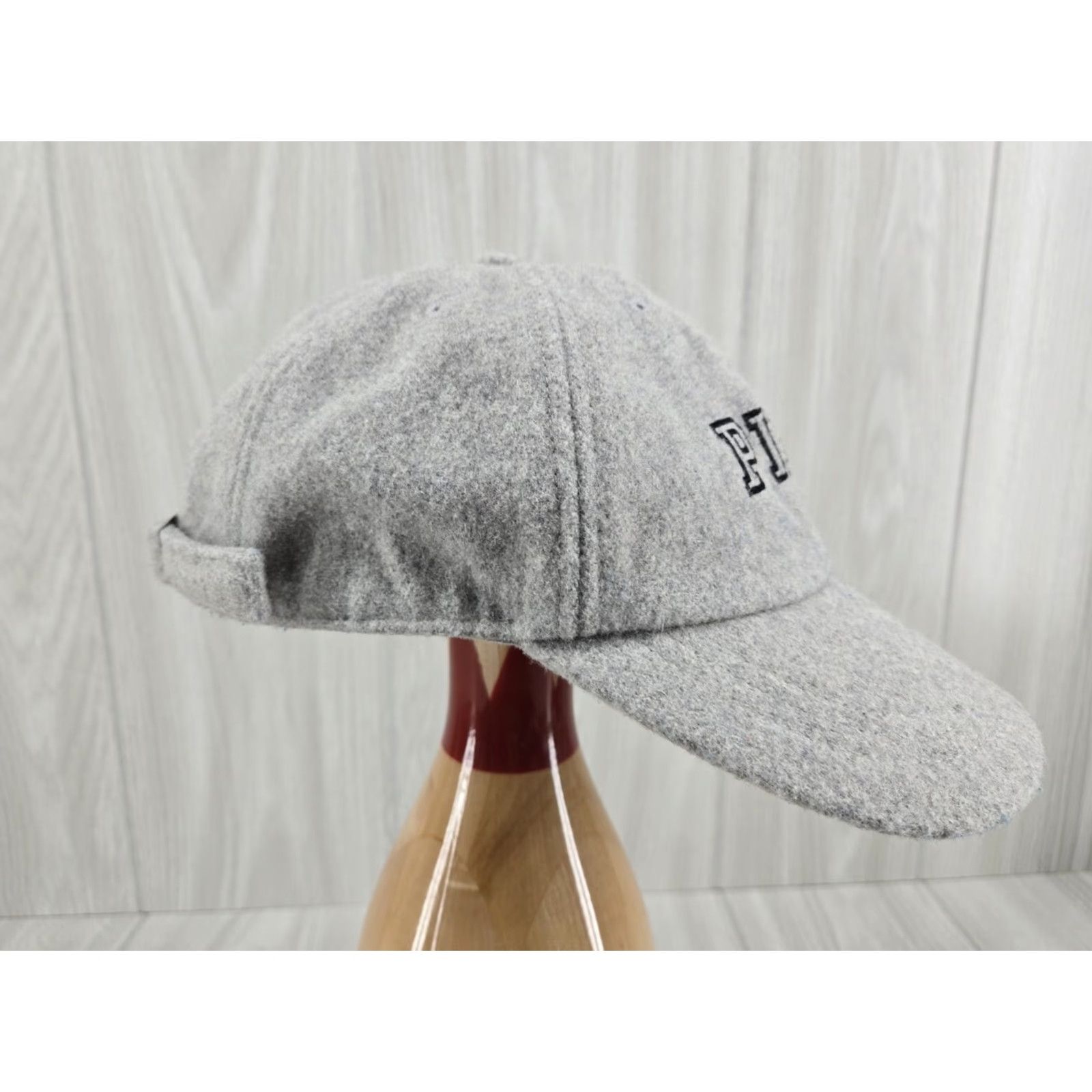 Vintage Victoria Secret Baseball Hat Gray Wool Blend Adjustable Women's Pink Logo Cap Size ONE SIZE - 6 Thumbnail