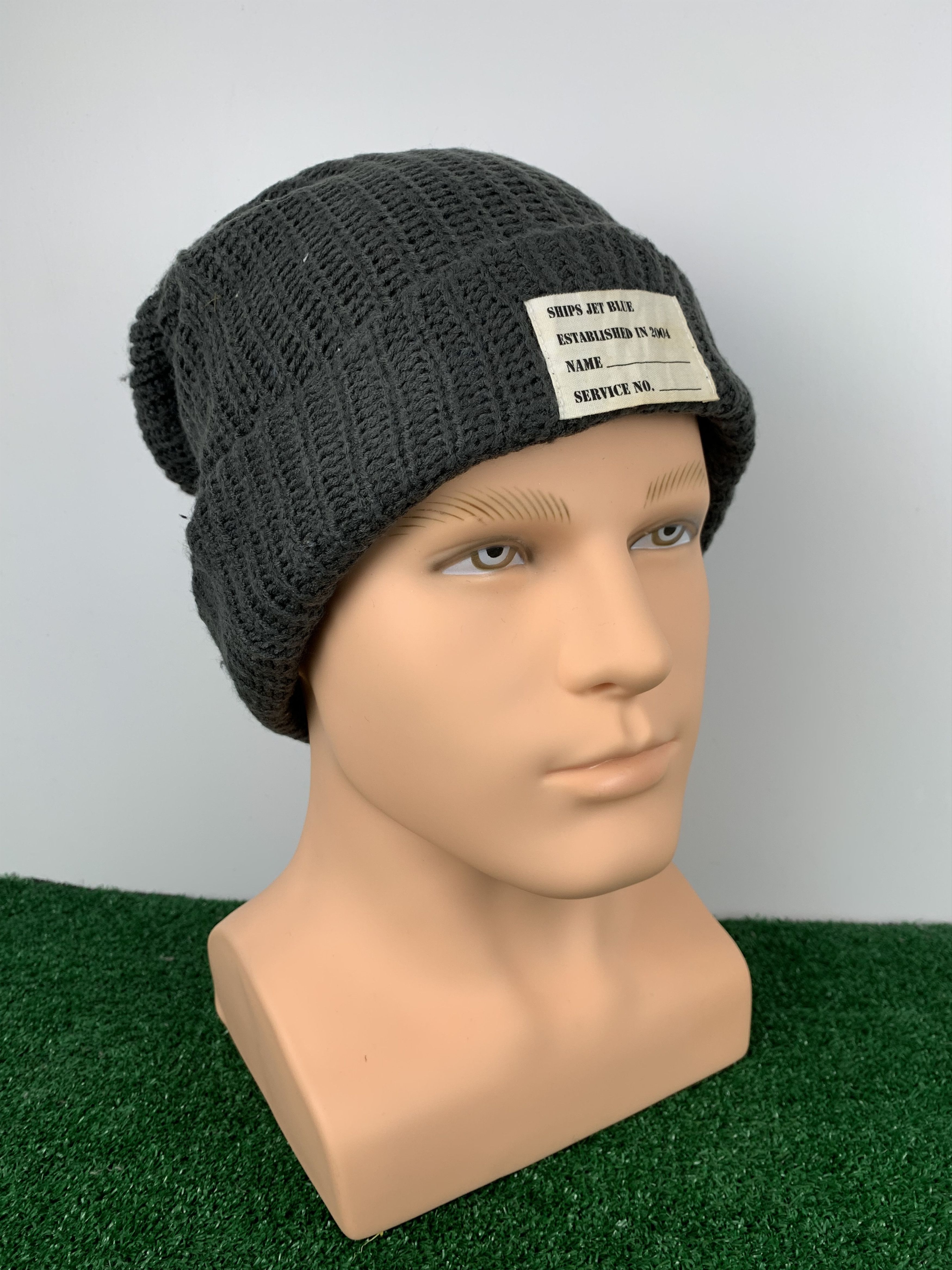 Japanese Brand Vintage Ships Jet Blue Beanie Snowcap Hat BA0028 Size ONE SIZE - 1 Thumbnail