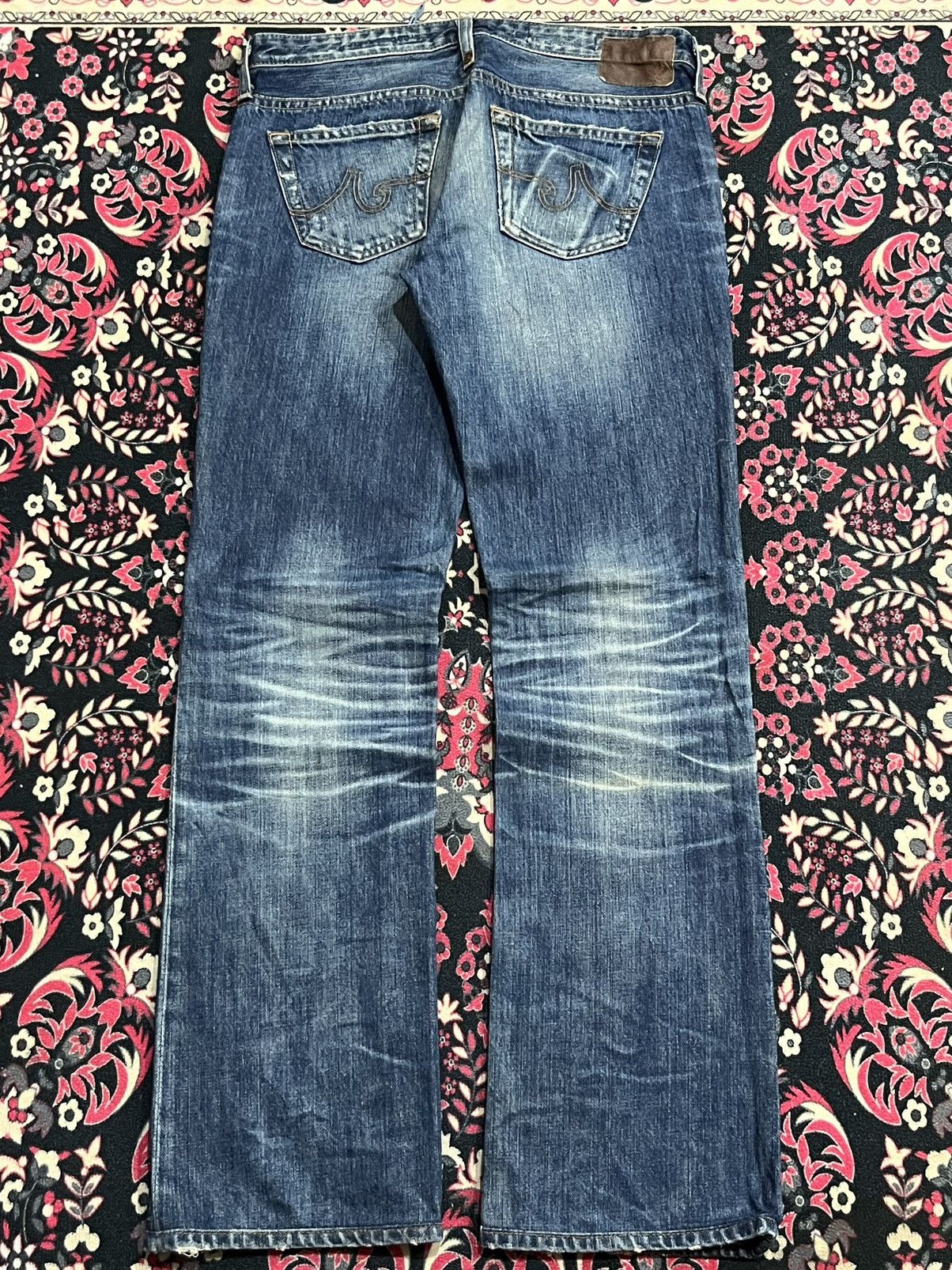 AG Adriano Goldschmied Adriano Goldschmied “The Kiss” Slim Straight Blue Faded Jean Size 27" / US 4 / IT 40 - 2 Thumbnail
