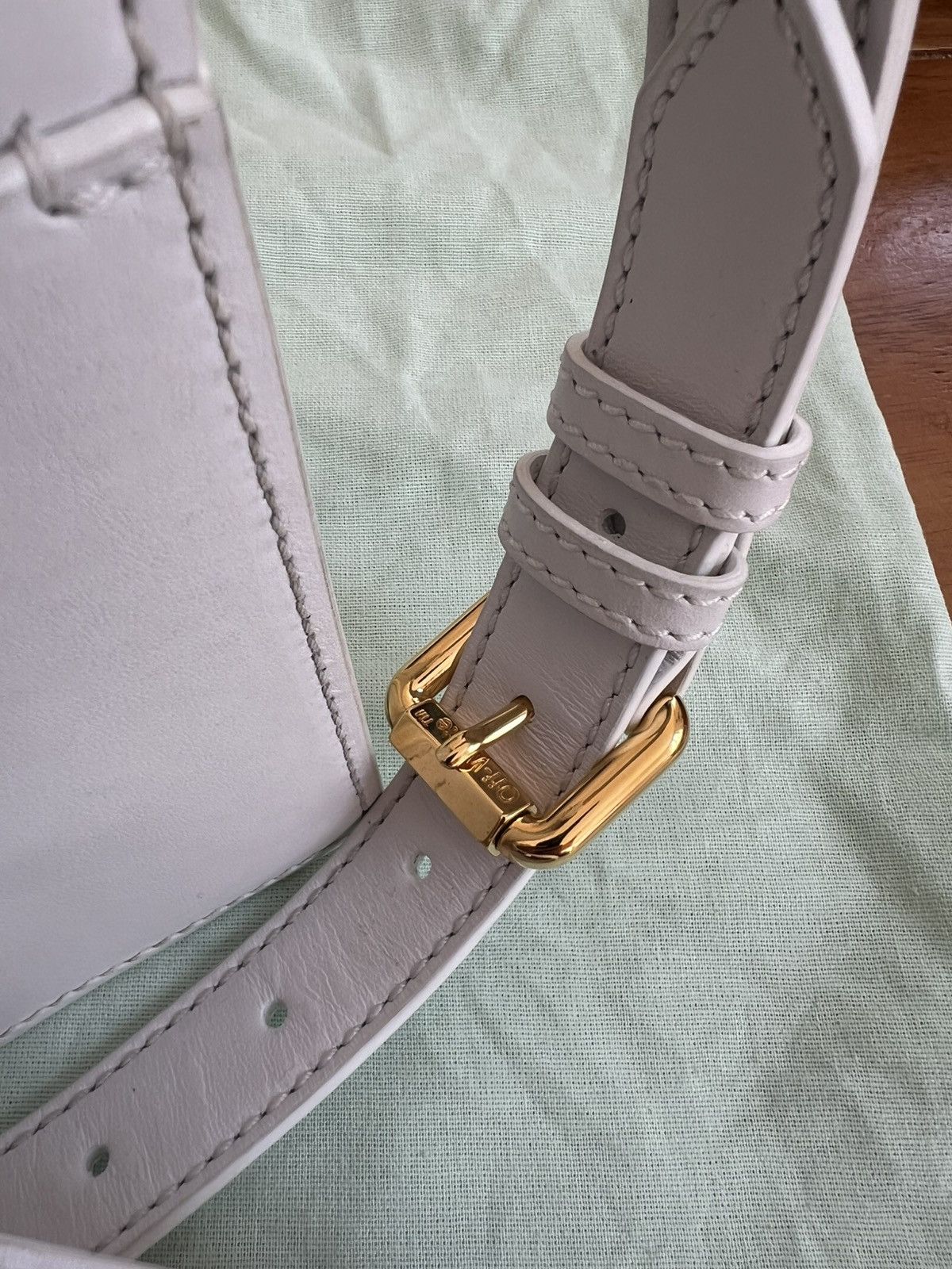 Off-White Off-White Binder Clip Crossbody Bag - White Leather 6.9x6 Size ONE SIZE - 8 Thumbnail