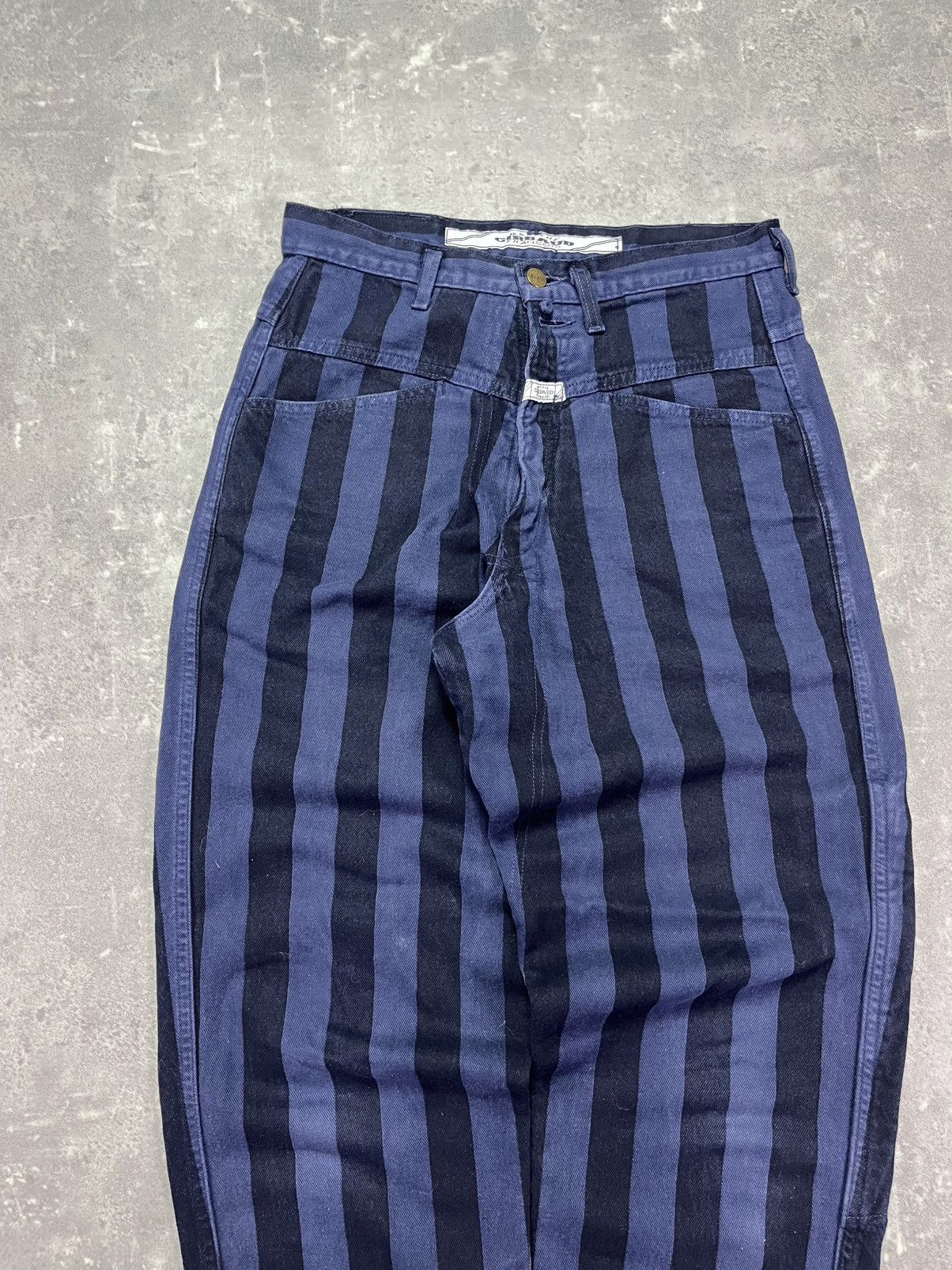 Marithe + Francois Girbaud 90s Marithe + Francois Girbaud Striped Balloon Pants 29 Size US 29 - 3 Thumbnail