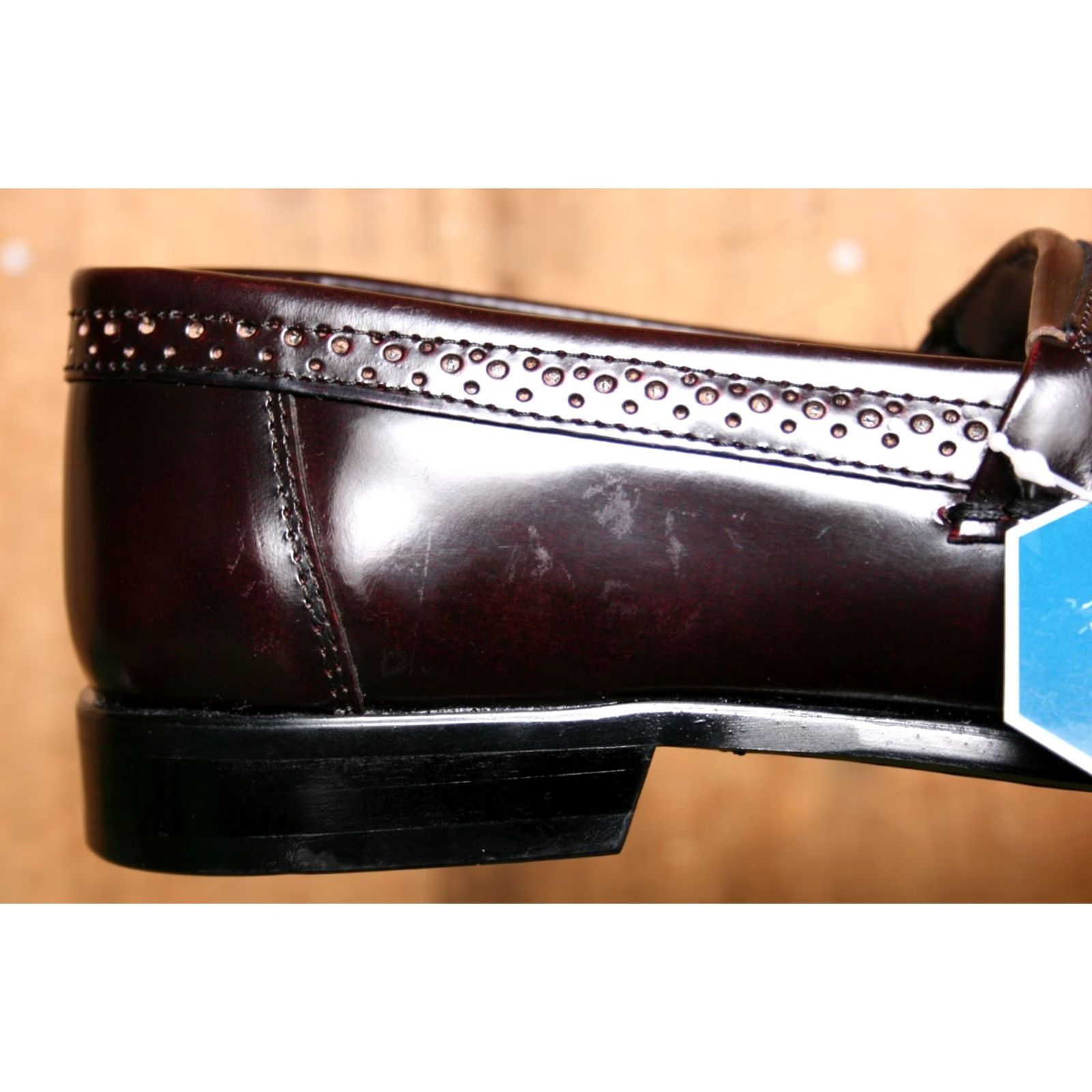 Vintage BASS Grammer Dark Red Leather Kiltie Tassel Loafers Men Sz. 10W Size US 10 / EU 43 - 7 Thumbnail