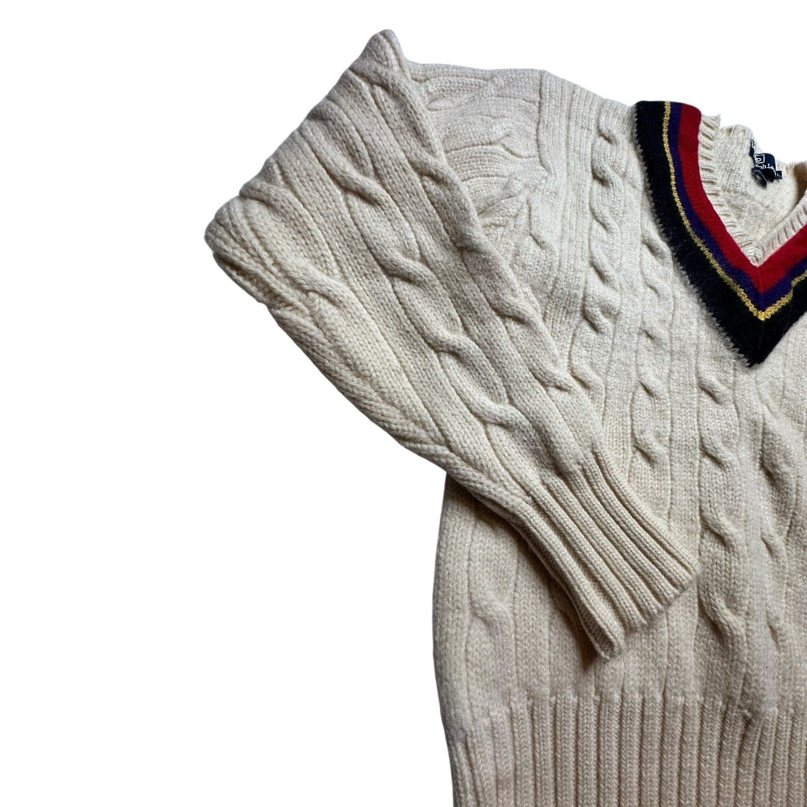 Polo Ralph Lauren Vintage 1980s Polo Ralph Lauren Wool Tennis Sweater Large Size US L / EU 52-54 / 3 - 11 Thumbnail
