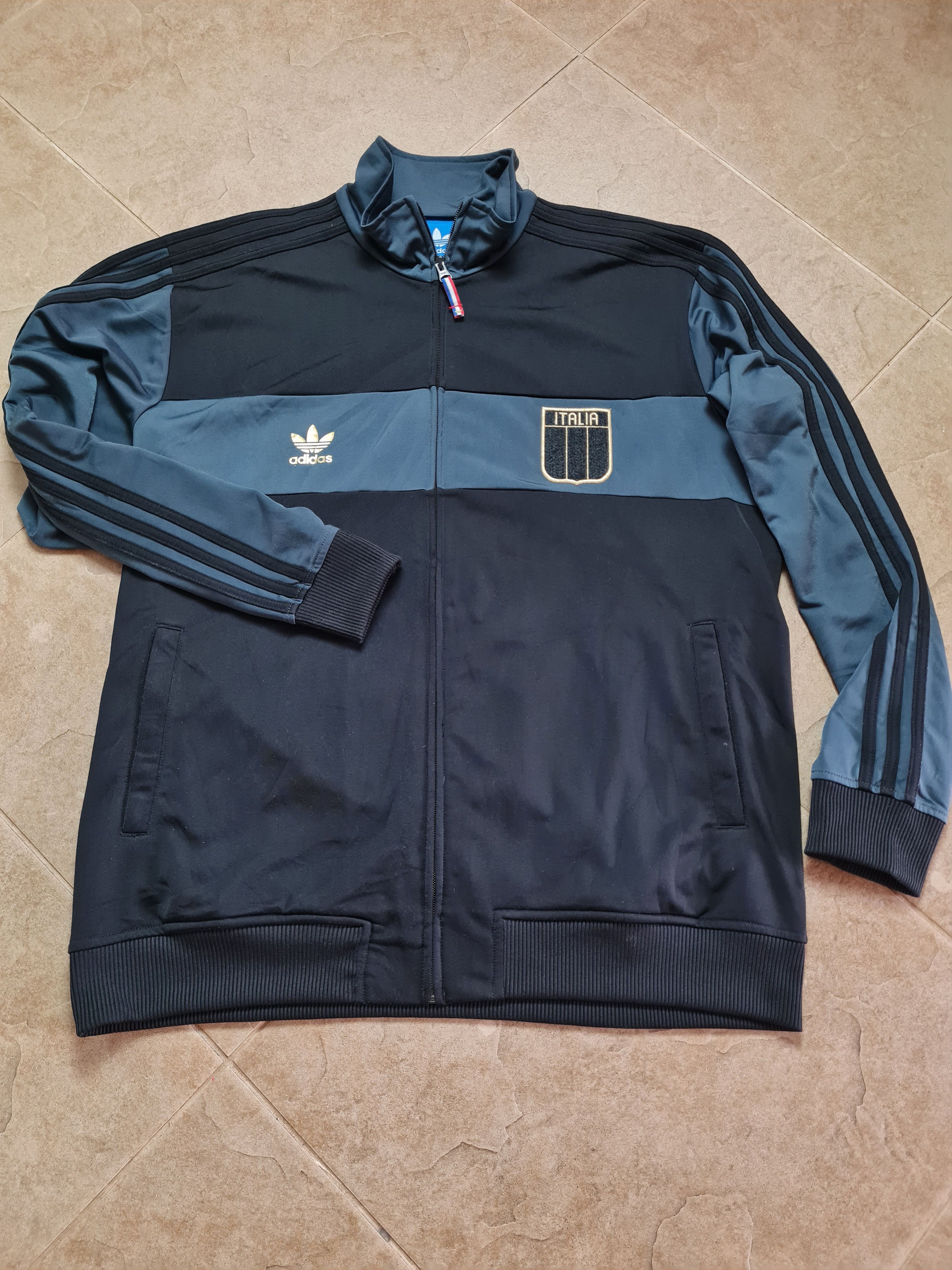 Adidas Vintage Adidas Originals Italy #7 Full Zip Jacket Track Top Size US XL / EU 56 / 4 - 7 Thumbnail