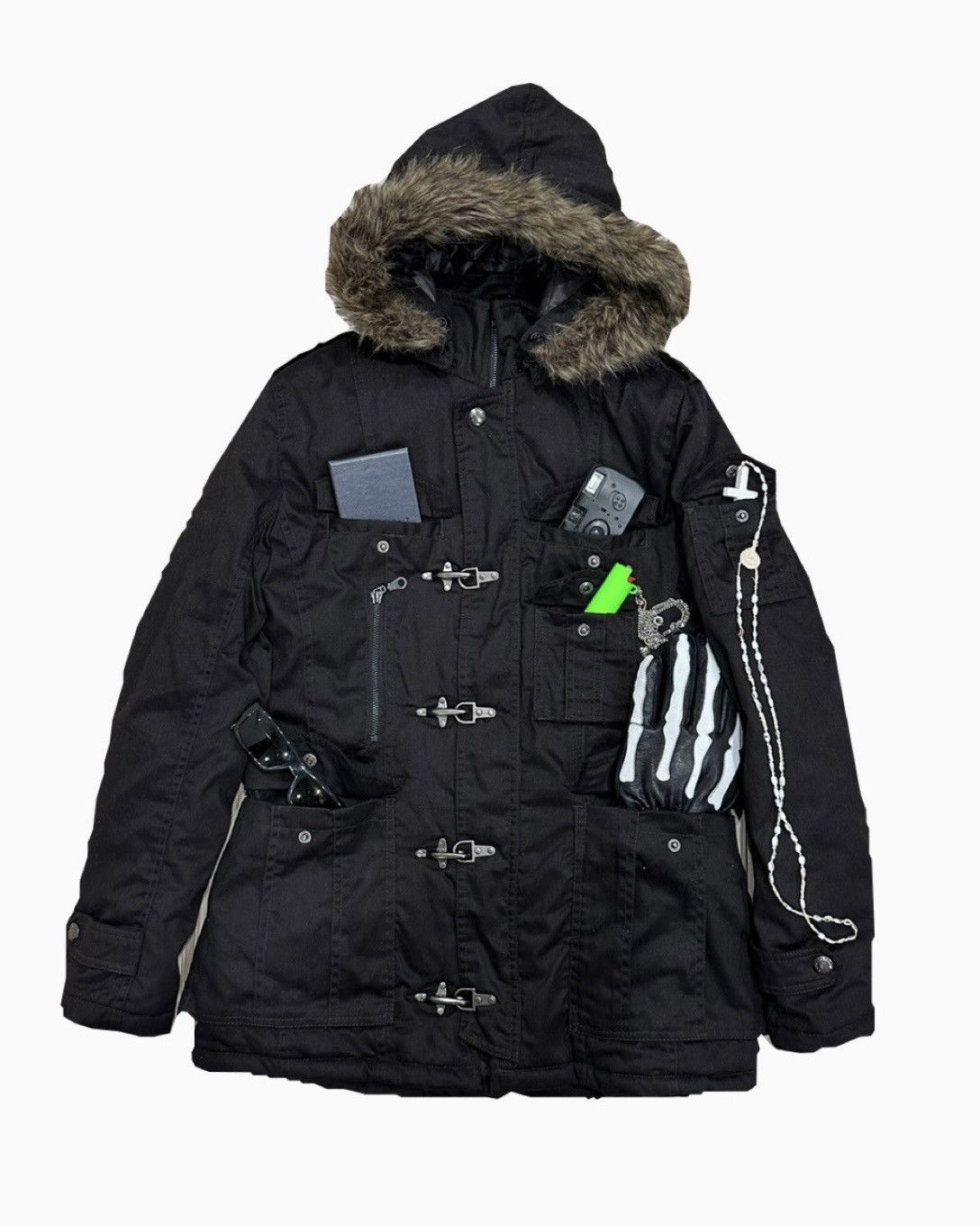 image of If Six Was Nine x In The Attic Parka Mulchpocket With Backle in Dark Brown, Men's (Size Medium)