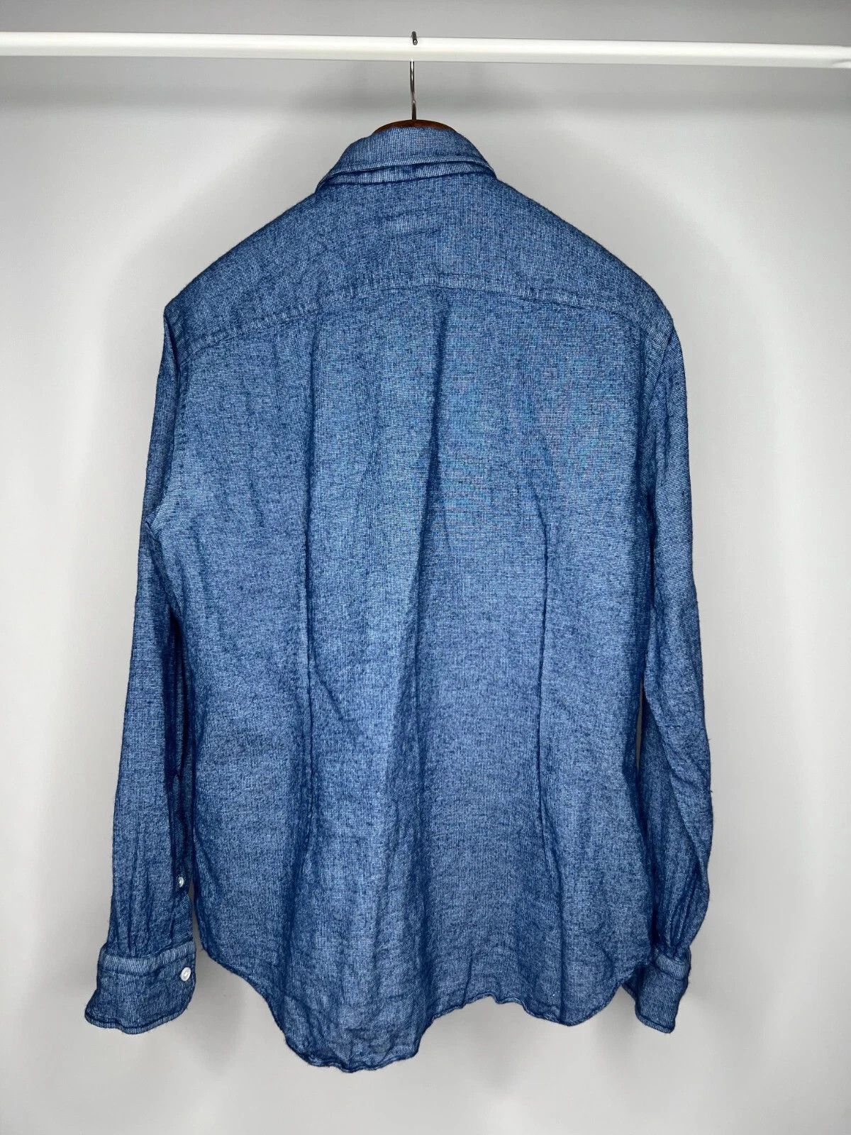 Salvatore Piccolo Salvatore Piccolo Napoli Flannel Blue Casual Shirt 44 17 1/2 Size US L / EU 52-54 / 3 - 9 Thumbnail