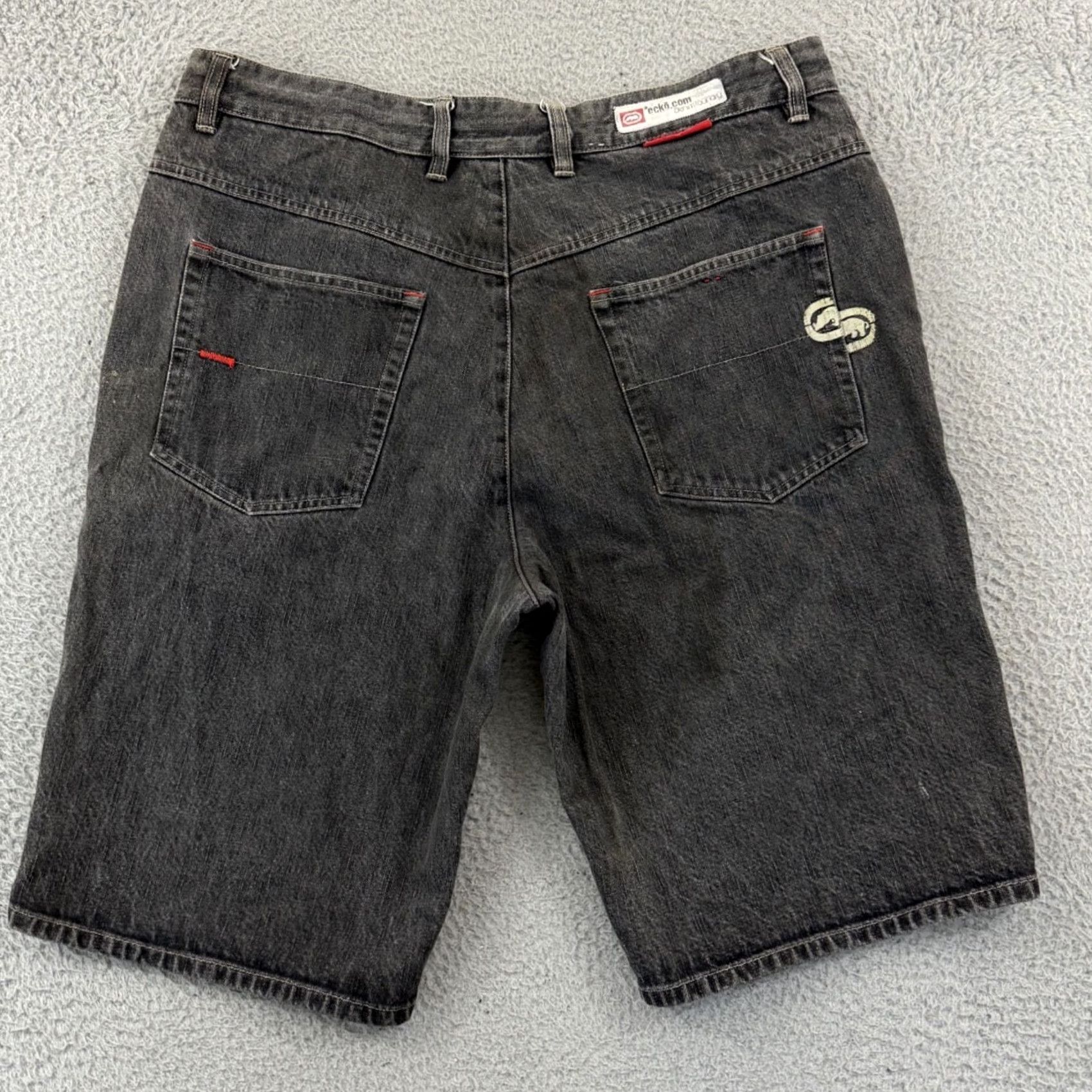 Ecko Unltd. VINTAGE Ecko Unltd. Jeans Shorts Bermuda 40 Mens Black 90s Grunge Hip Hop 5-Pocket Relaxed Denim" Size US 40 / EU 56 - 7 Thumbnail