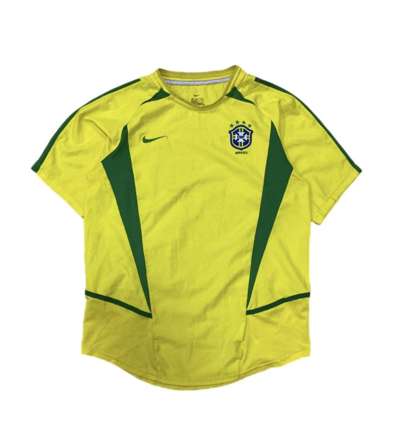 Nike Vintage Nike Brasil Jersey 2002/2004 Home Shirt World Cup Size US S / EU 44-46 / 1 - 1 Thumbnail