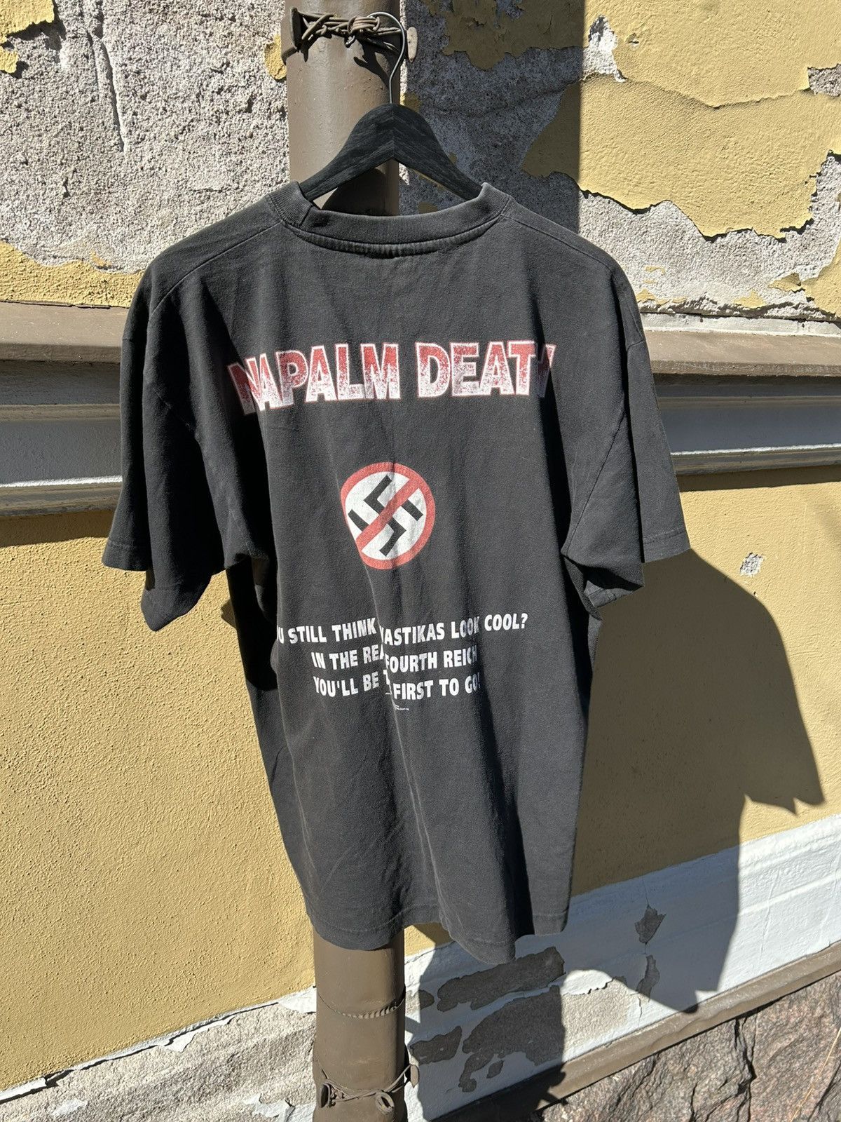 Band Tees Napalm Death 2003 ’Nazi Punk Fuck Off’ T-Shirt L Size US L / EU 52-54 / 3 - 2 Thumbnail