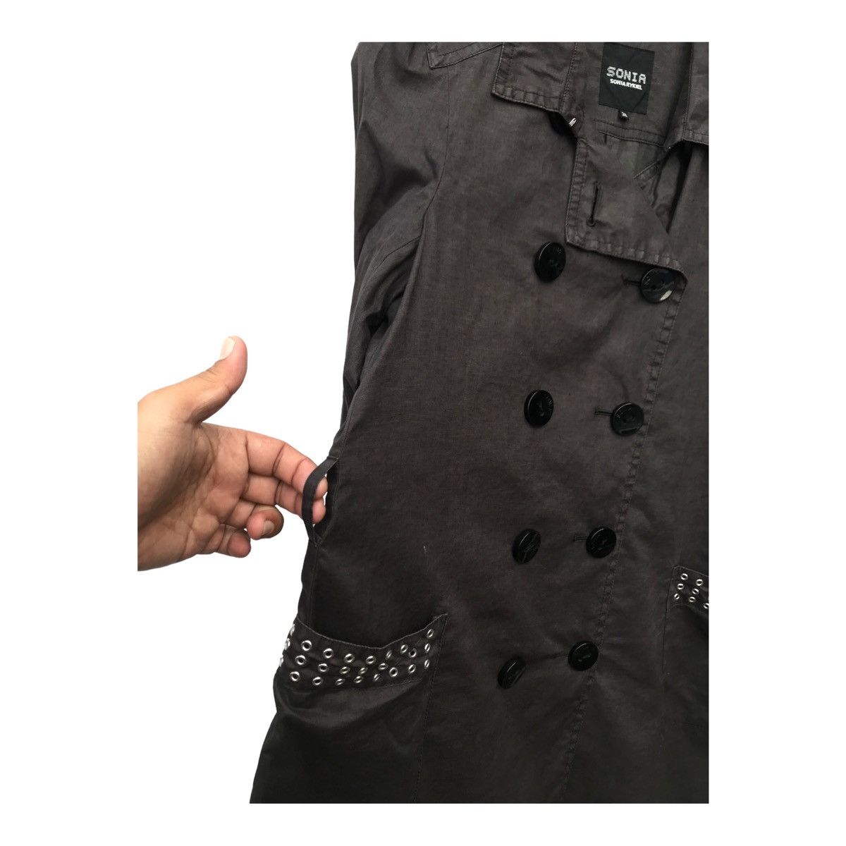 Sonia Rykiel Sonia Rykiel Double Breasted Gothic Fashion Long Coat Size M / US 6-8 / IT 42-44 - 5 Thumbnail