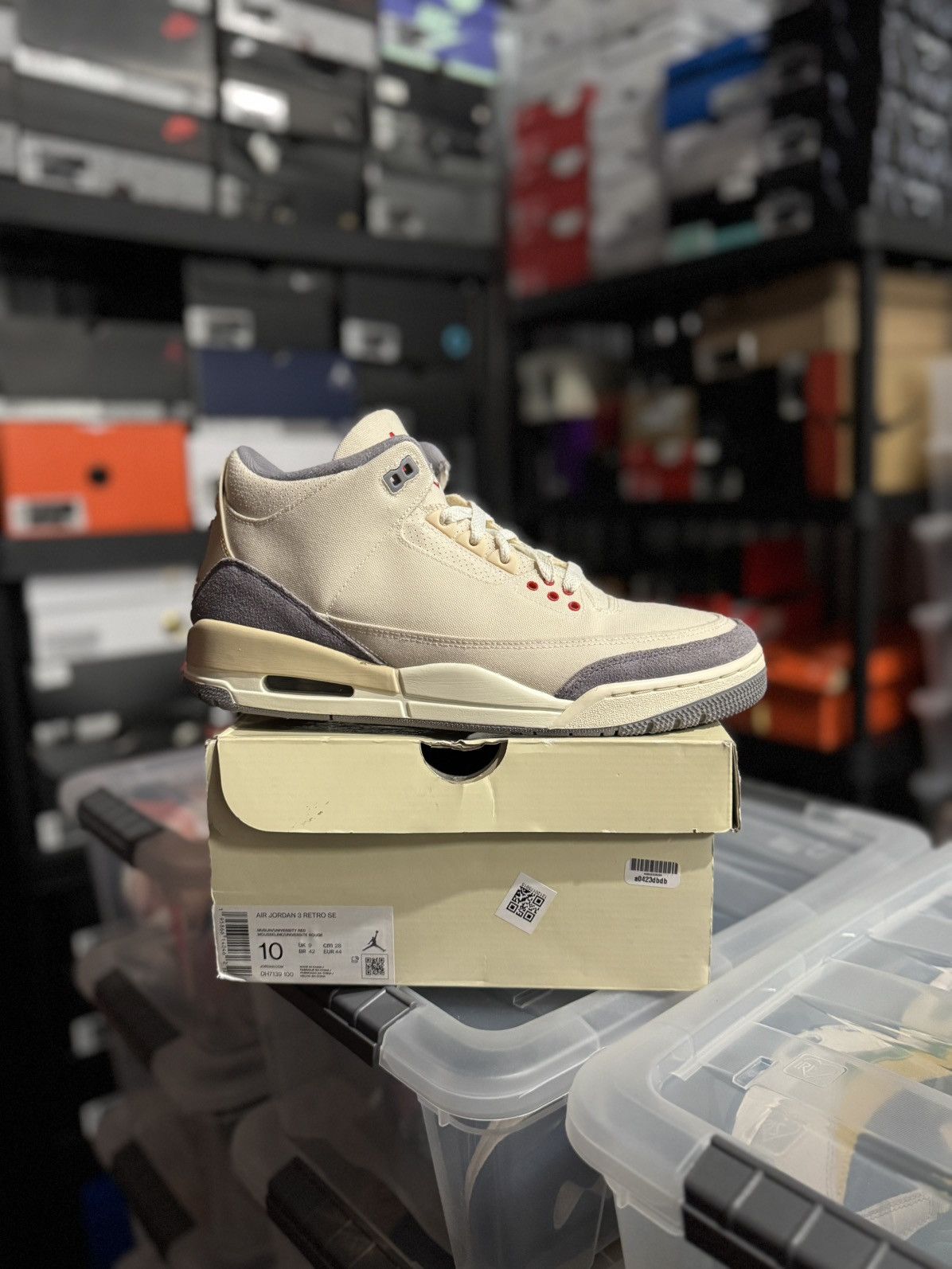 Jordan 3 Retro Muslin Size 10