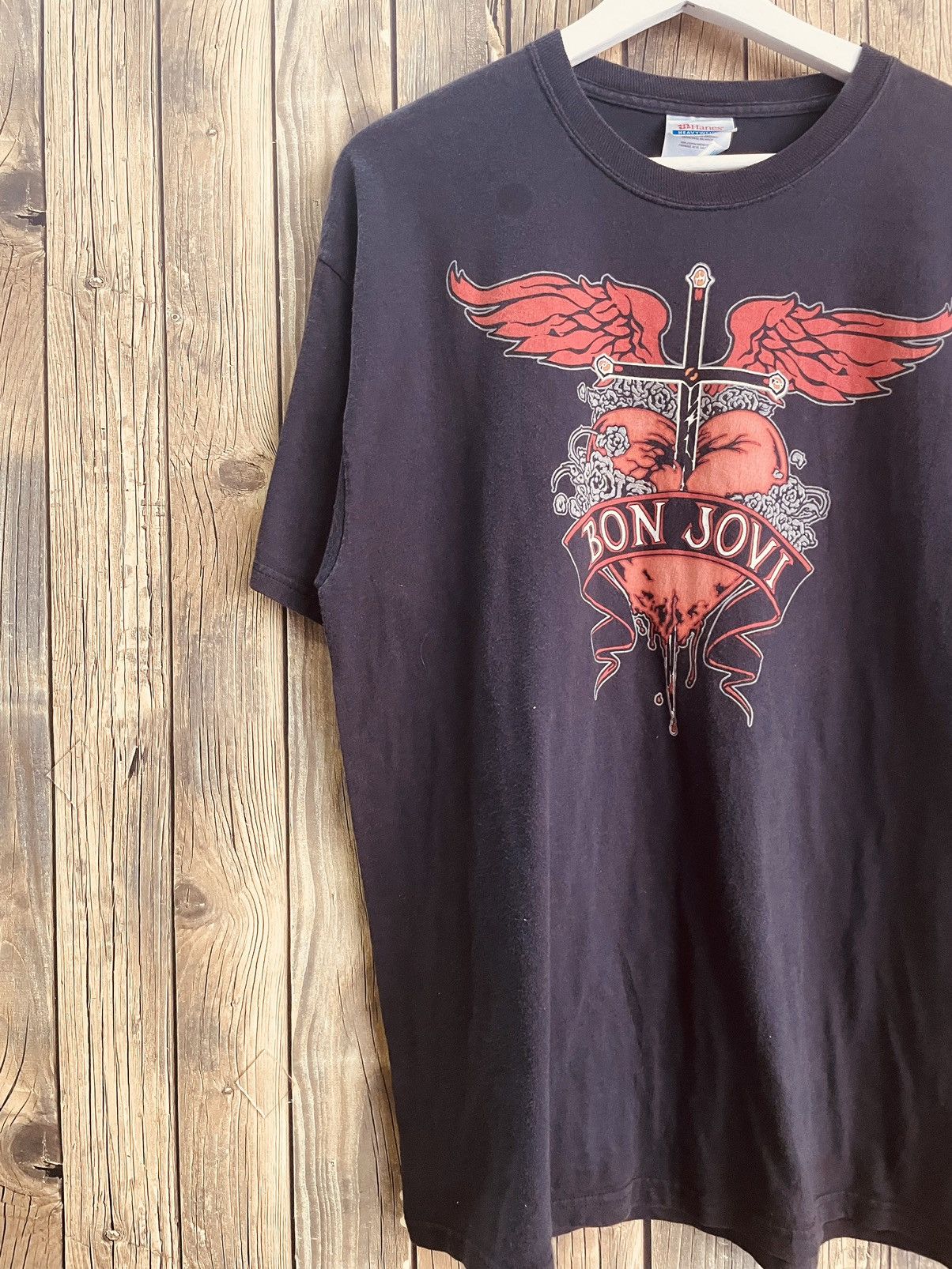 Band Tees × Bon Jovi × Vintage vintage Bon Jovi t shirt 2000 like Pink Floyd Guns N Roses Size US L / EU 52-54 / 3 - 2 Thumbnail
